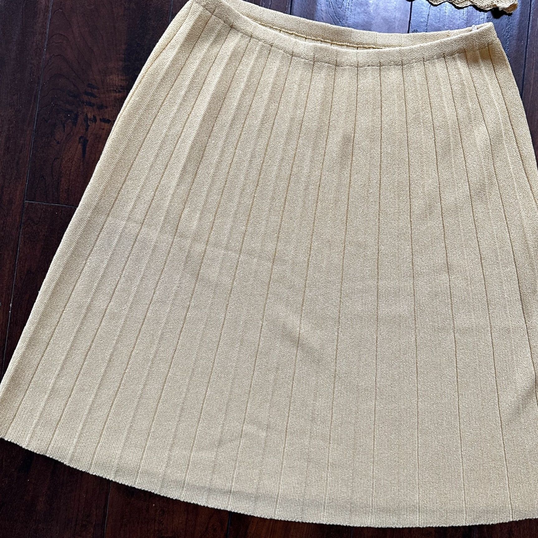 Vintage VINTAGE Kimberli Rockabilly Dress Shirt Skirt 60s 70s Womens S Casual Yellow USA Size S / US 4 / IT 40 - 2 Thumbnail