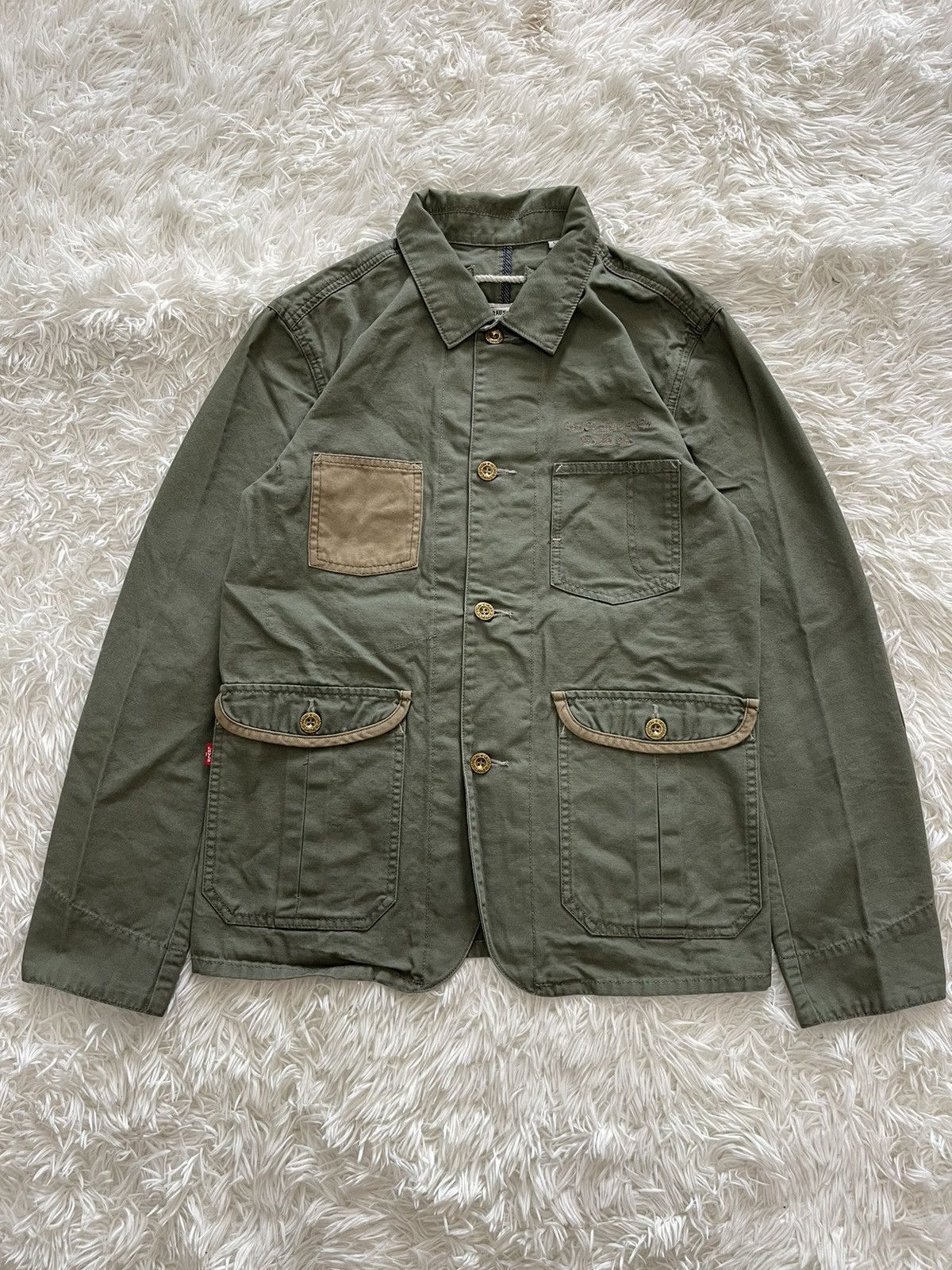 Levis Multipocket Military Style Jacket