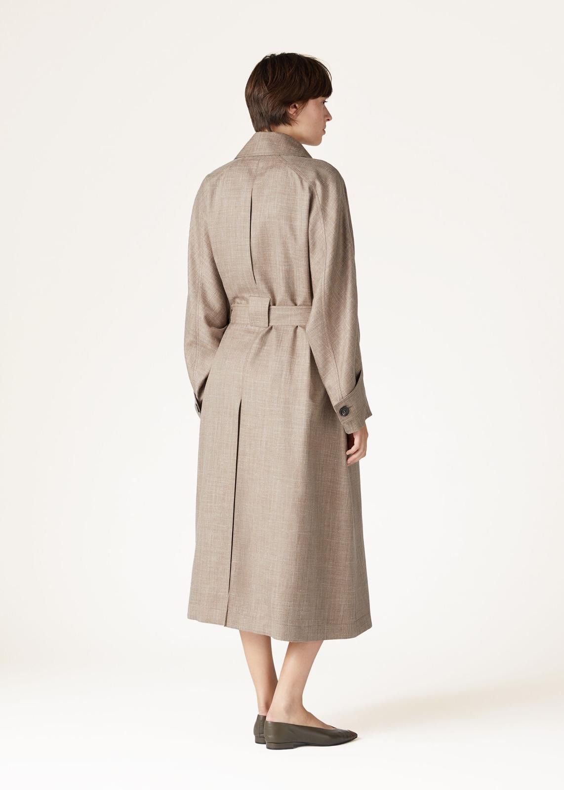 Loro Piana o1srvl11e0425 FAN6605 Double-Breasted Trench Coat Size M / US 6-8 / IT 42-44 - 5 Thumbnail