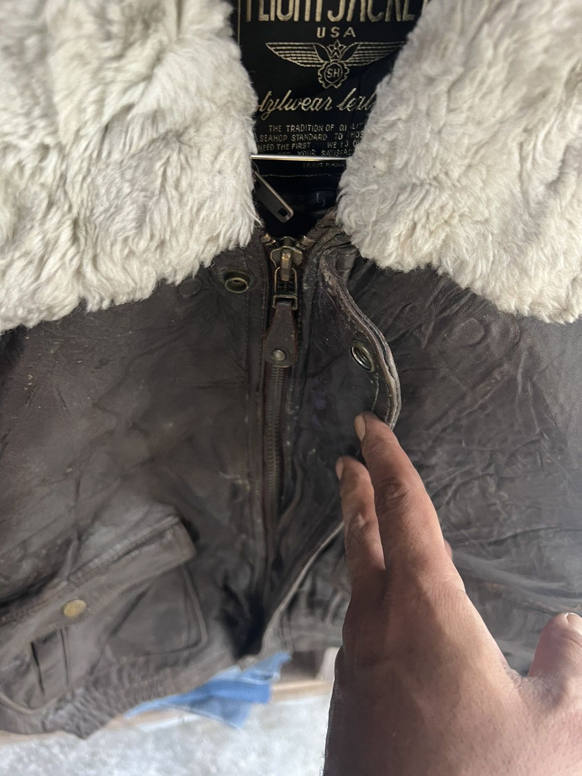 Other 🔥Flight Jacket Usa Stylewear Leather Size US L / EU 52-54 / 3 - 12 Thumbnail