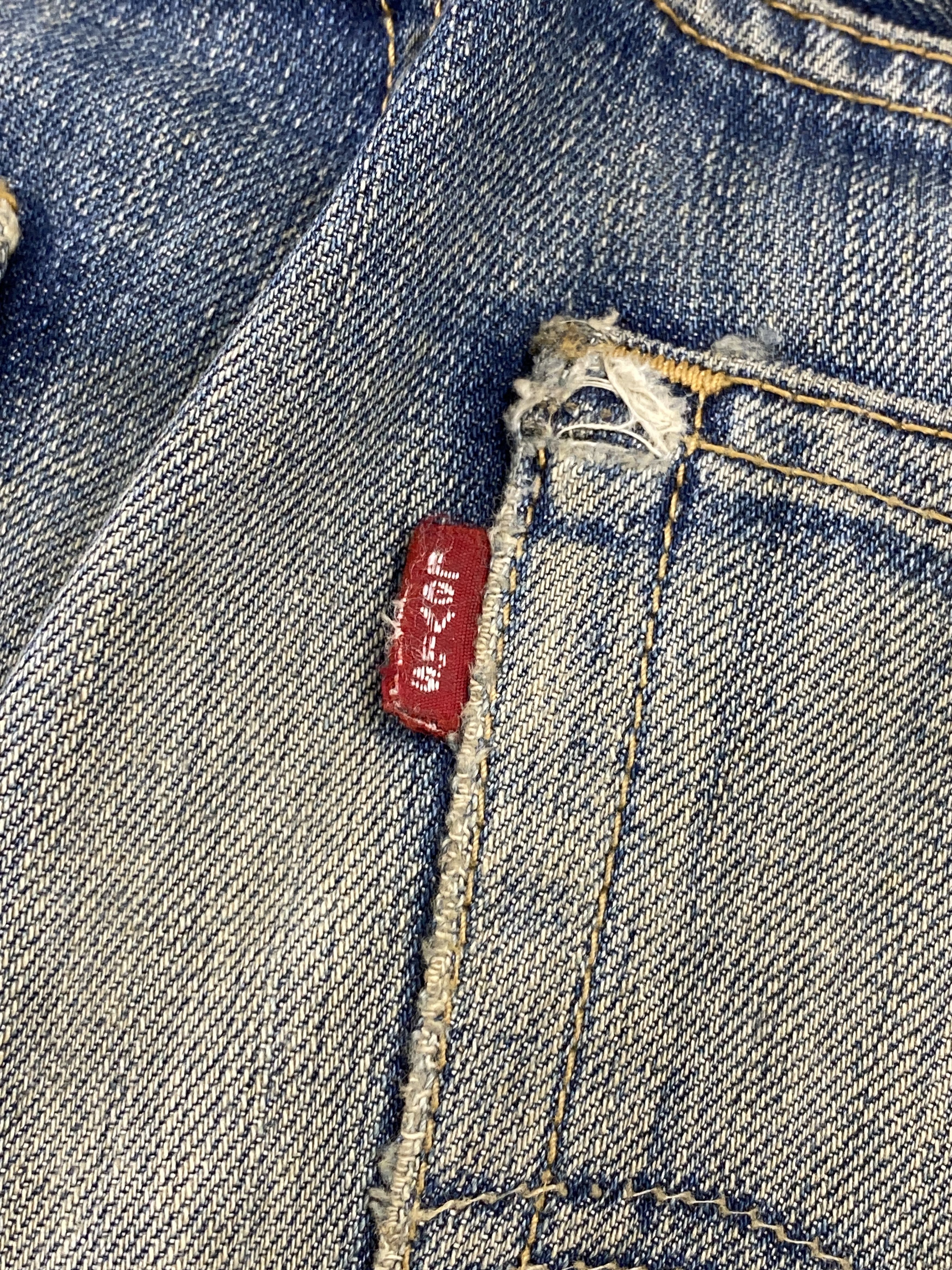 Levi's × Vintage Rusty Vintage 90s Levis 523 Faded Blue Jeans Size US 31 - 6 Thumbnail
