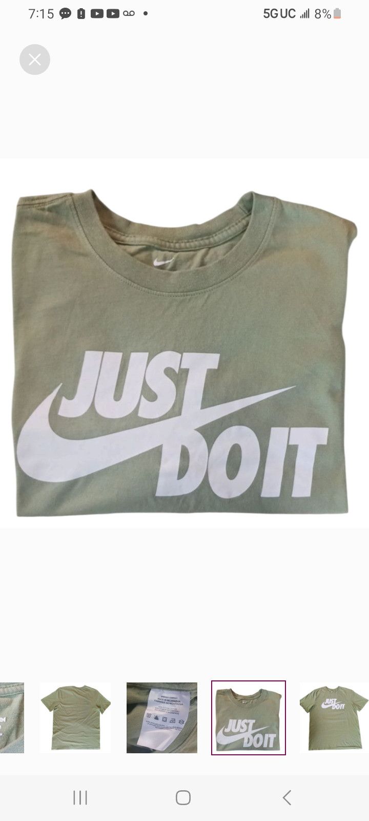Nike Nike Just Do It T-Shirt Size US M / EU 48-50 / 2 - 5 Thumbnail