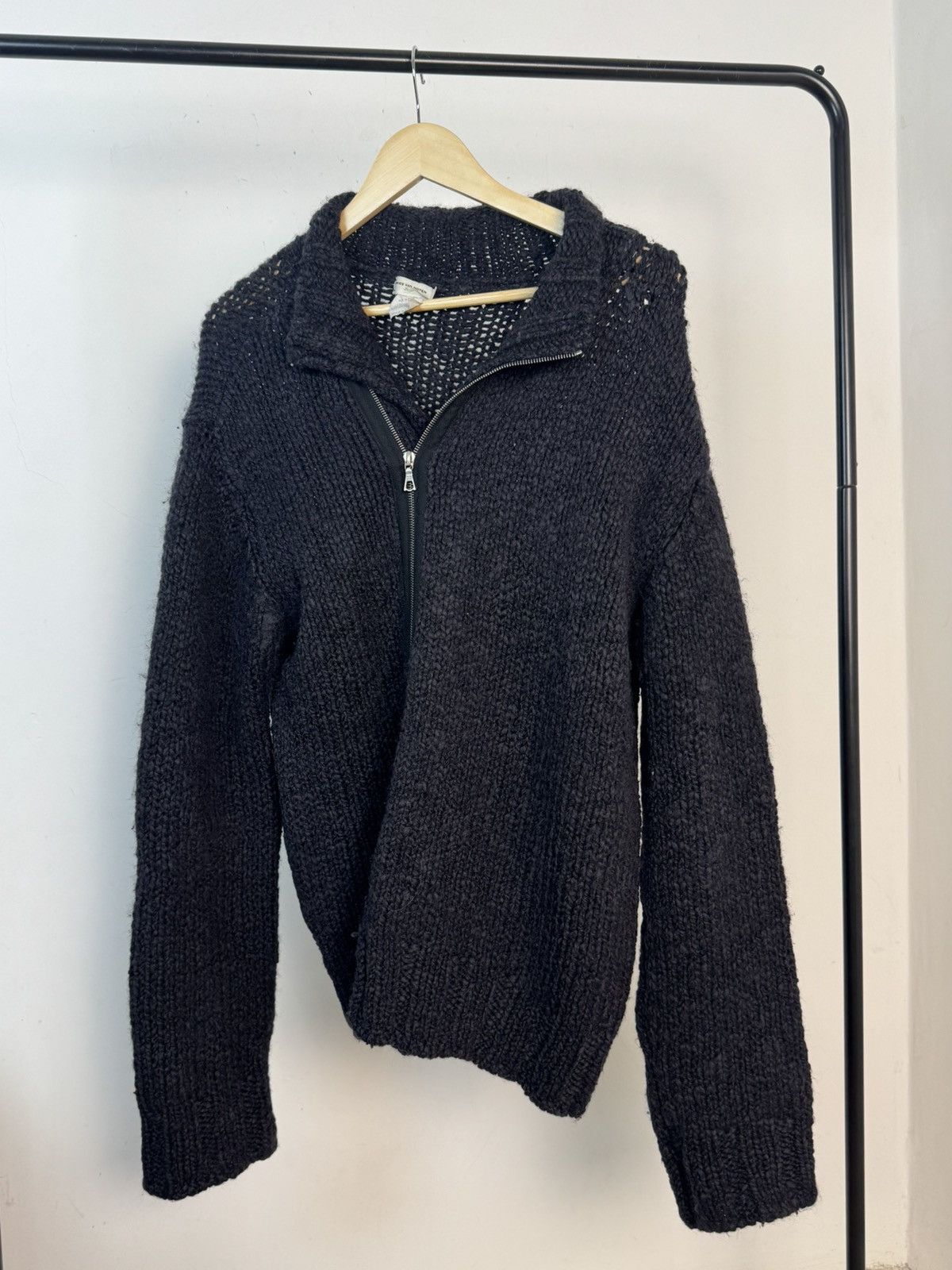 Dries Van Noten !extremely rare Dries Van Noten wool and mohair zip cardigan Size US L / EU 52-54 / 3 - 3 Thumbnail