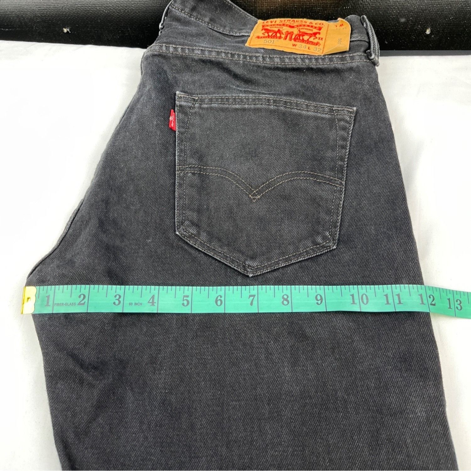 Levi's Levi's 501 Men's Black Jeans/Straight Leg 34x32 SKU 4103 Size US 34 / EU 50 - 9 Thumbnail