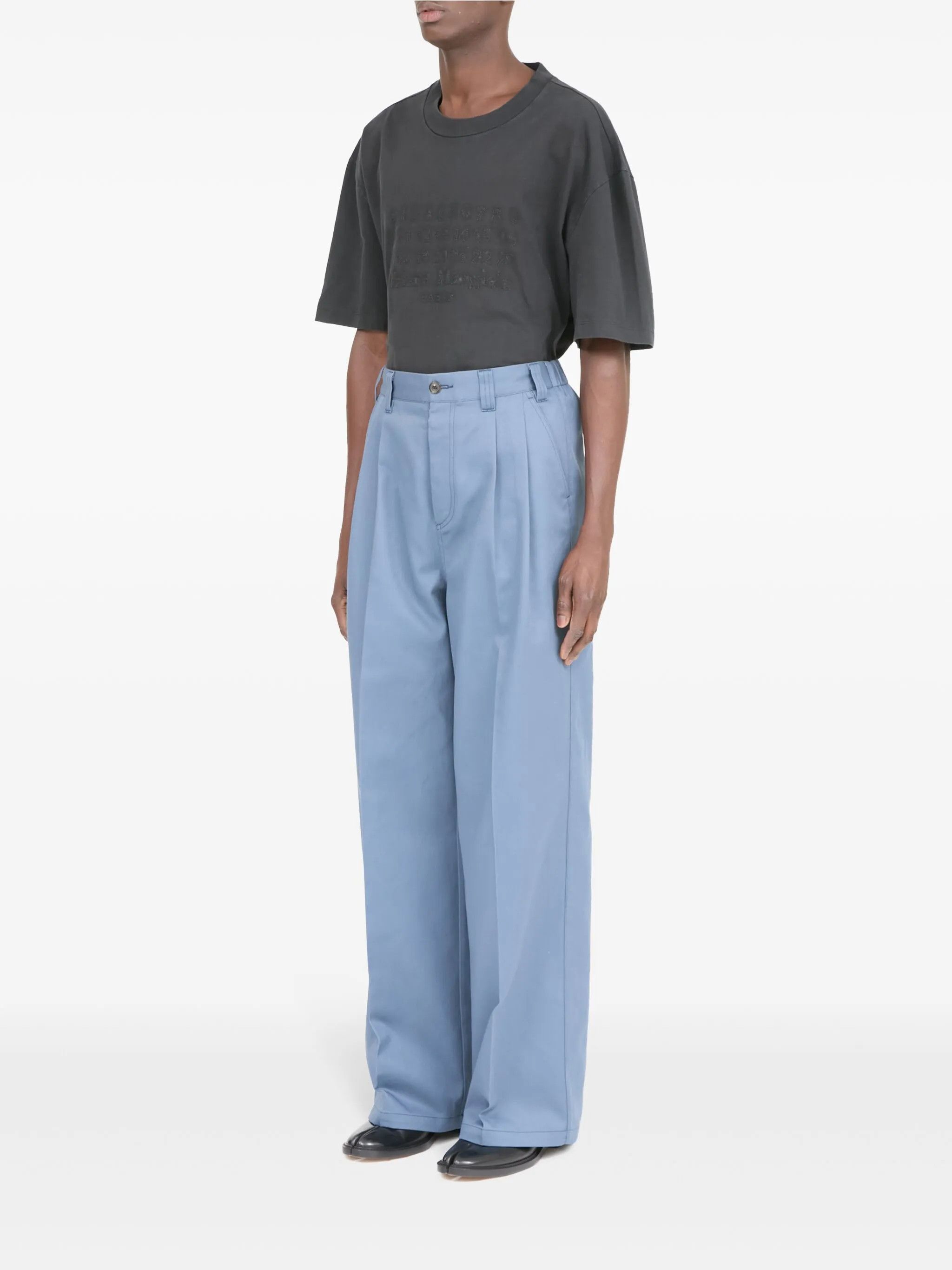 Maison Margiela o1w1db11225 Skater Chino Trousers in Blue Size US 36 / EU 52 - 6 Thumbnail