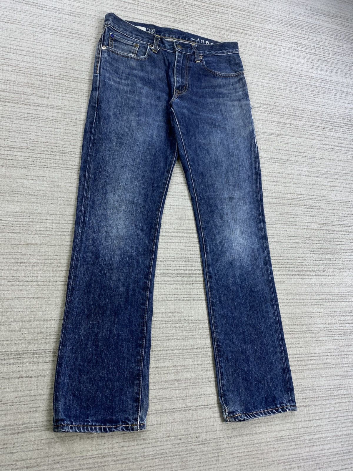 Gap × Japanese Brand × Vintage Vintage Gap 1969 Slim Fit Straight Denim Pants Size US 30 / EU 46 - 3 Thumbnail