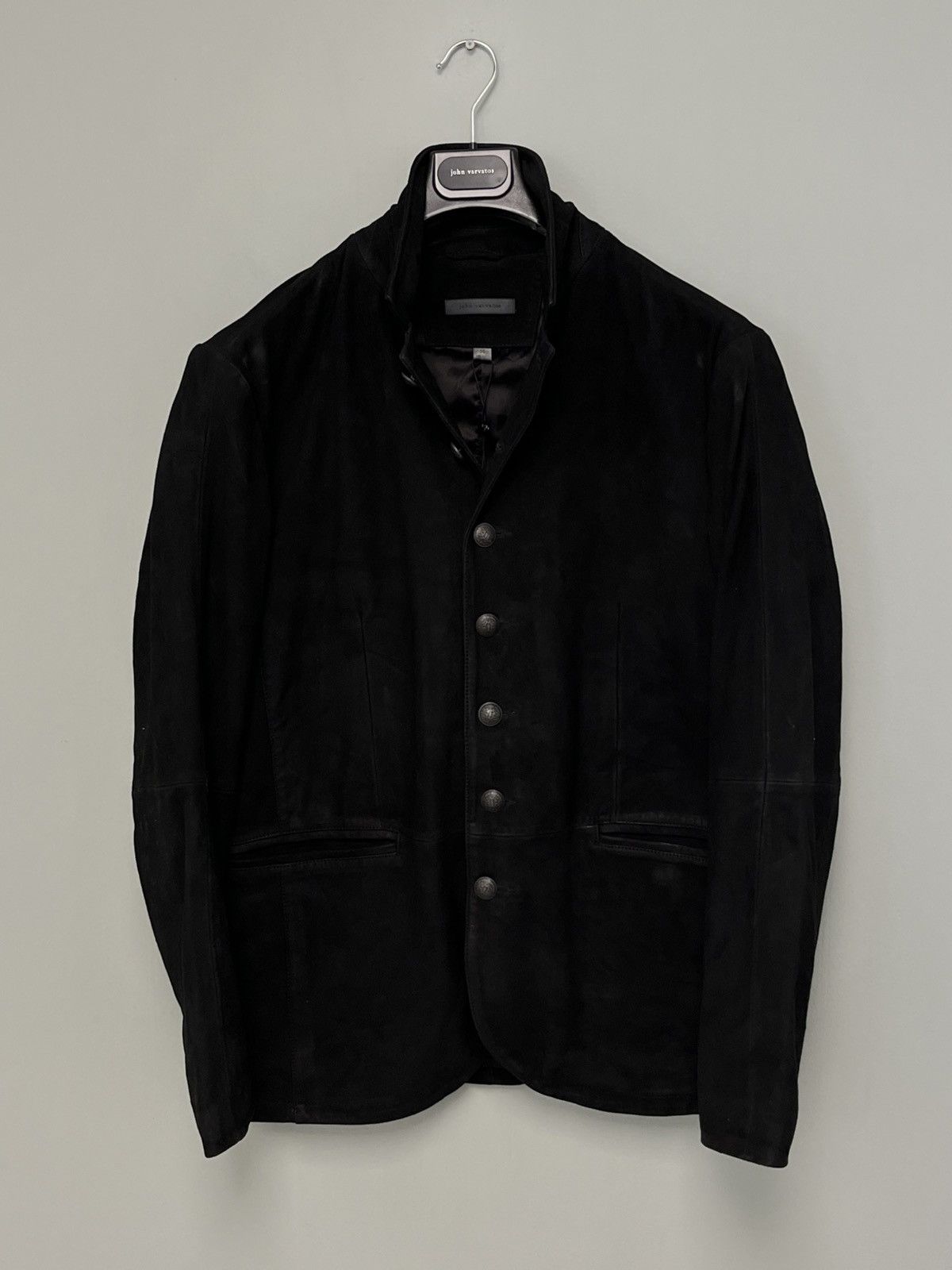 John Varvatos Suede Multibutton Jacket Size EU 50 USA 40 Size US M / EU 48-50 / 2 - 6 Thumbnail