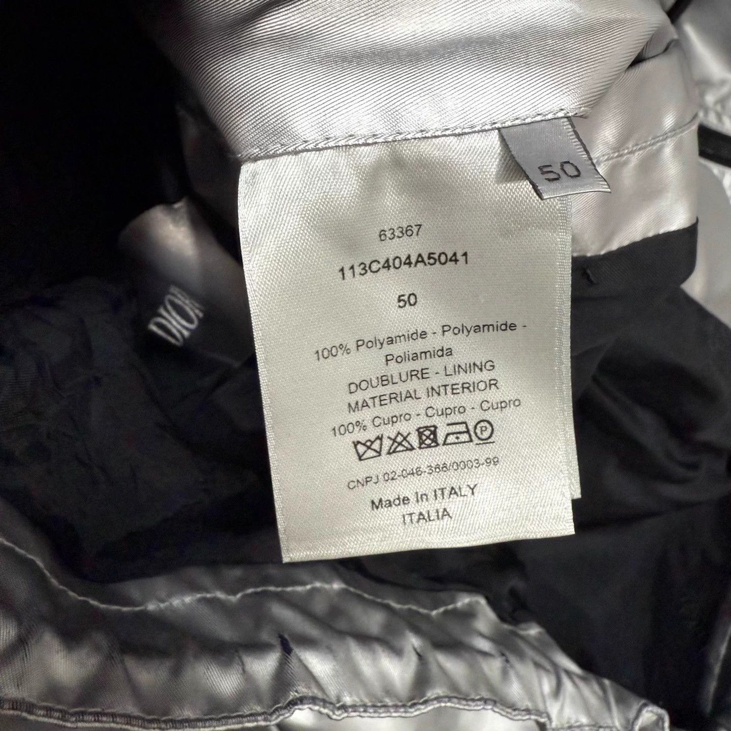 Dior Dior silver windproof tech jacket IT 50 MINT Size US M / EU 48-50 / 2 - 4 Thumbnail