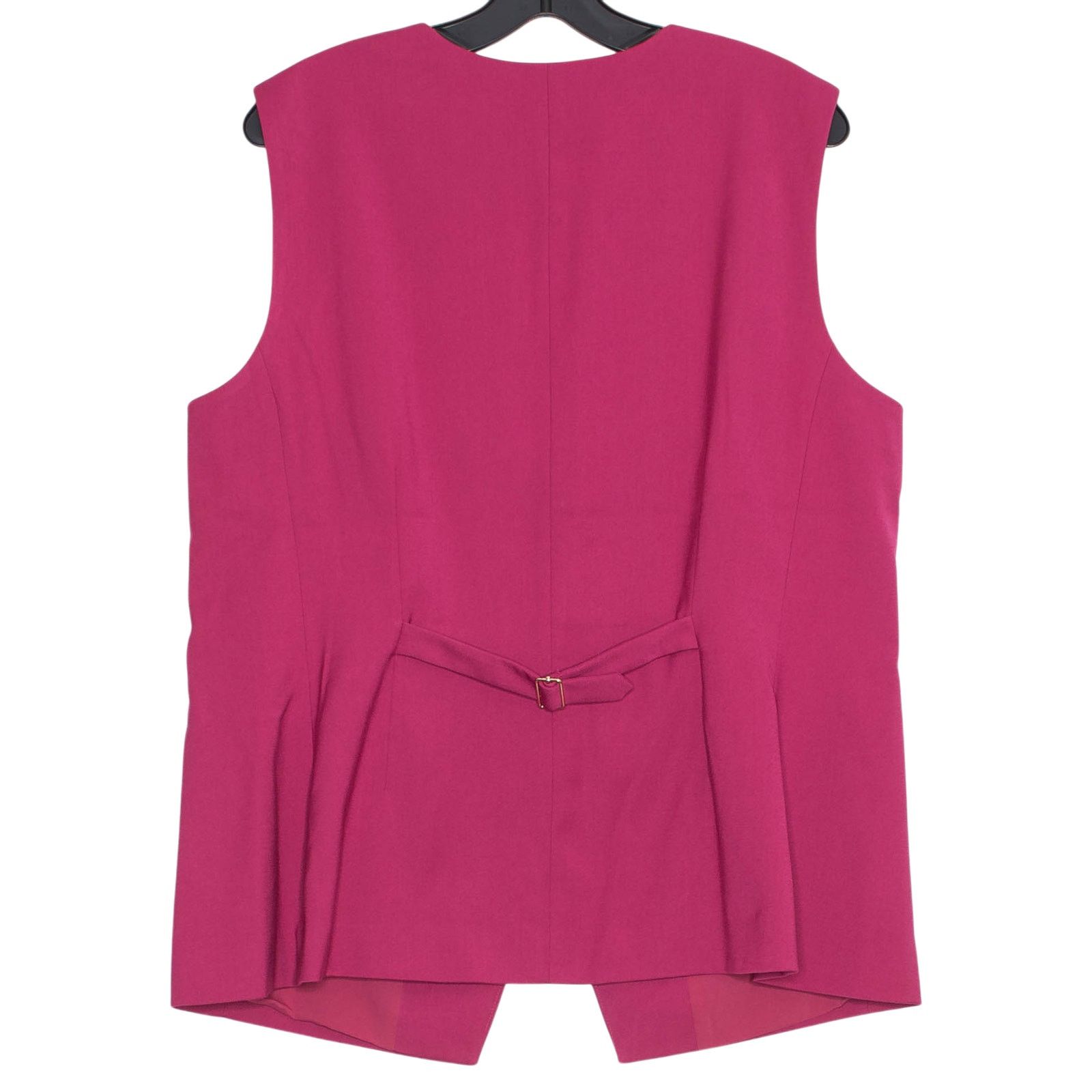 Ann Taylor NWT Ann Taylor Vest Pink Long Crew Neck Button Up Office 16 Size XXL / US 16-18 / IT 52-54 - 2 Thumbnail