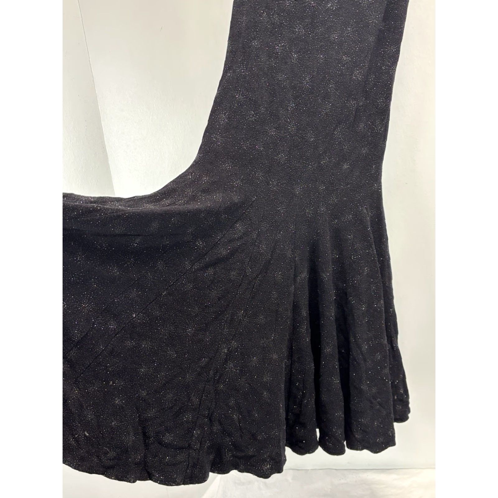 Vintage VINTAGE Cache Evening Dress Gown 3/4 Juniors Black Shimmer Stretch Fairy Goth Y2K US Mermaid Whimsigoth 90s Party/Cocktail Womens Boys Girls? Size XS / US 0-2 / IT 36-38 - 3 Thumbnail