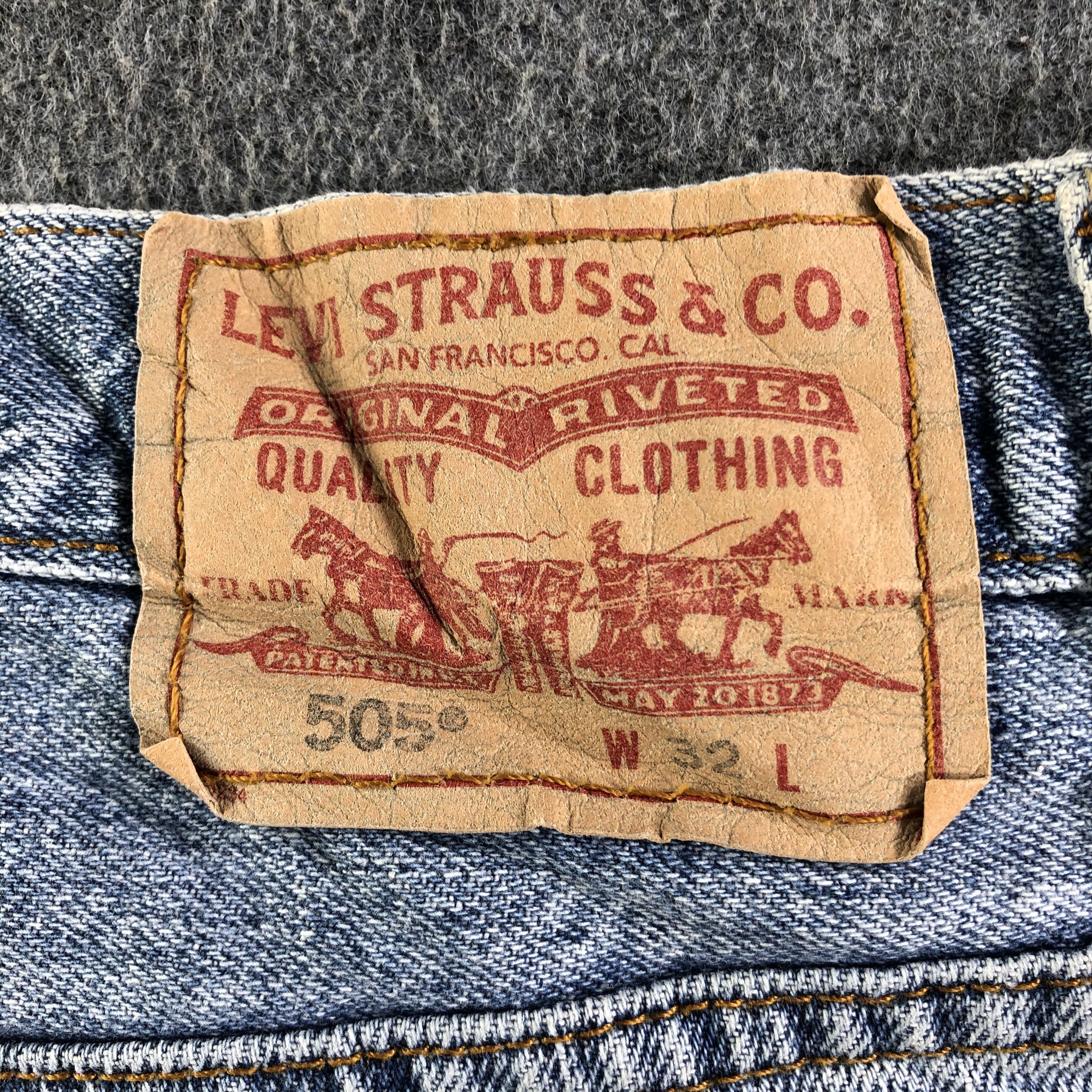 Levi's × Vintage 90s Vintage Blue Wash Levis 505 Jeans-J4082 Size US 33 - 3 Thumbnail