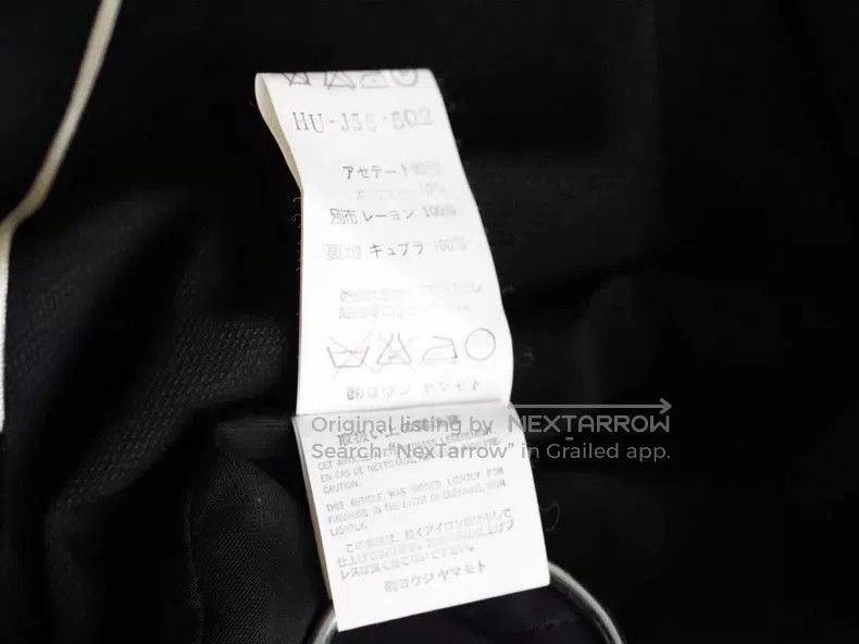 Yohji Yamamoto Yohji Yamamoto Black Jacket with White Trim Size US M / EU 48-50 / 2 - 6 Thumbnail