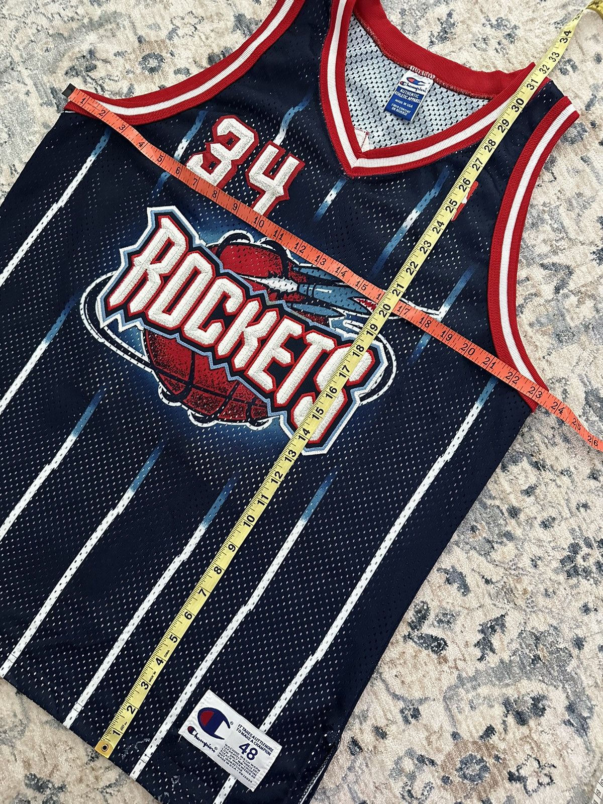 Champion × NBA × Vintage 90s Houston Rockets Olajuwon Authentic Champion Jersey Size US XL / EU 56 / 4 - 4 Thumbnail