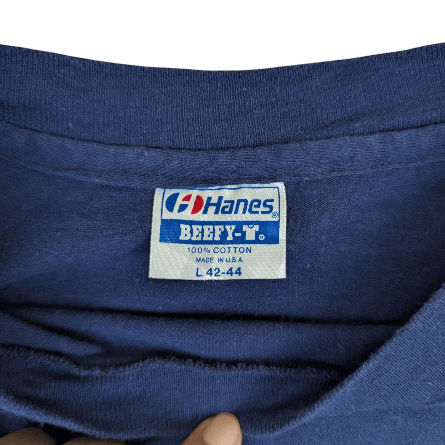 Hanes Vintage 80's HANES RV Staff Long Sleeve T-Shirt Size US L / EU 52-54 / 3 - 8 Thumbnail