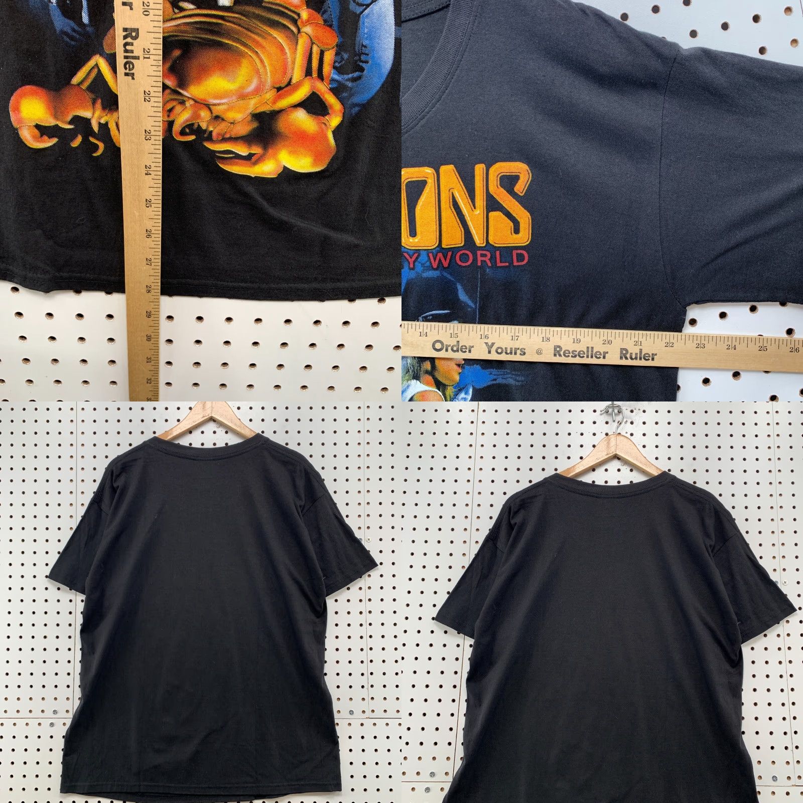 Vintage VINTAGE Scorpions Band T-Shirt Men Large Black Music 90s Rock Casual Size US L / EU 52-54 / 3 - 8 Thumbnail