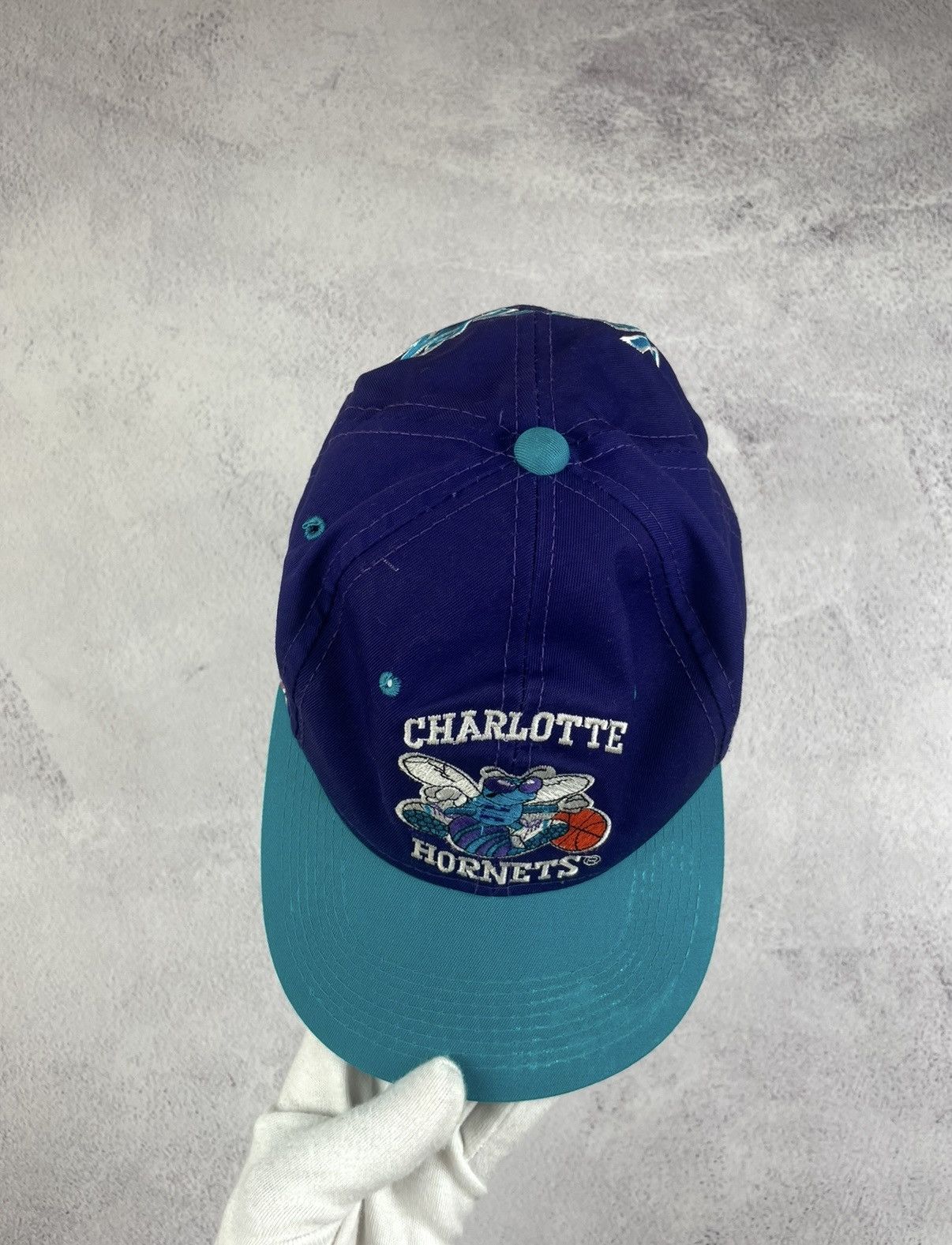 NBA Vintage Charlotte Hornets Hat Sports Specialties Script Size ONE SIZE - 5 Thumbnail