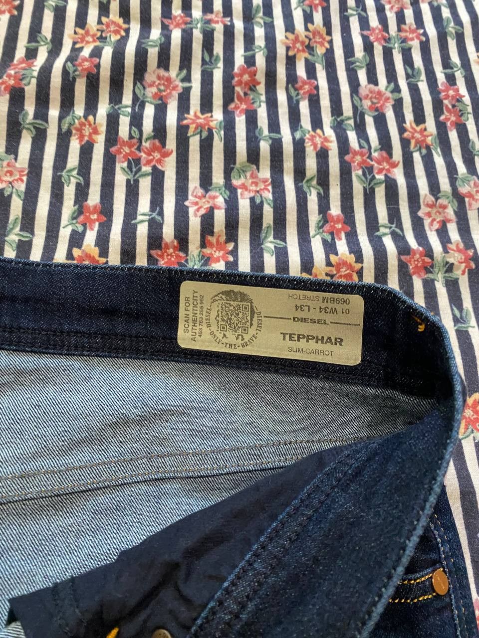 Diesel vintage jeans Diesel blue streetwear Y2K Size US 34 / EU 50 - 2 Thumbnail