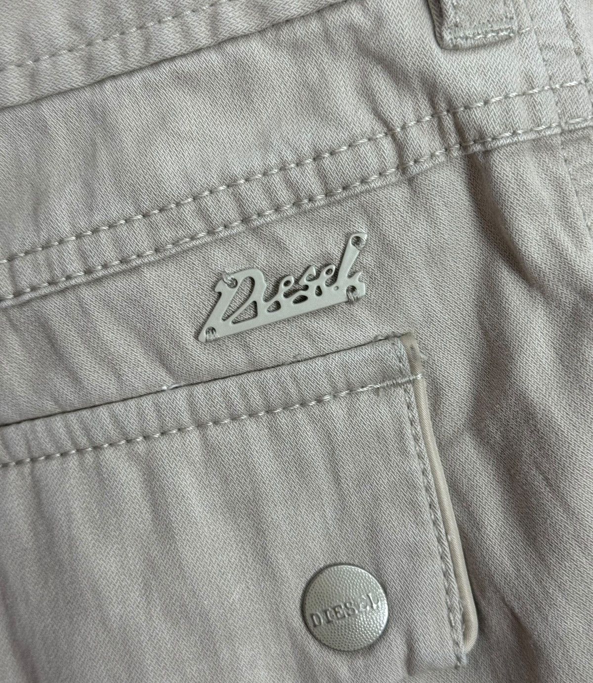 Diesel × Vintage Diesel 00s Vintage Cargo Pants Cotton-Nylon size 27 Size 27" / US 4 / IT 40 - 12 Thumbnail