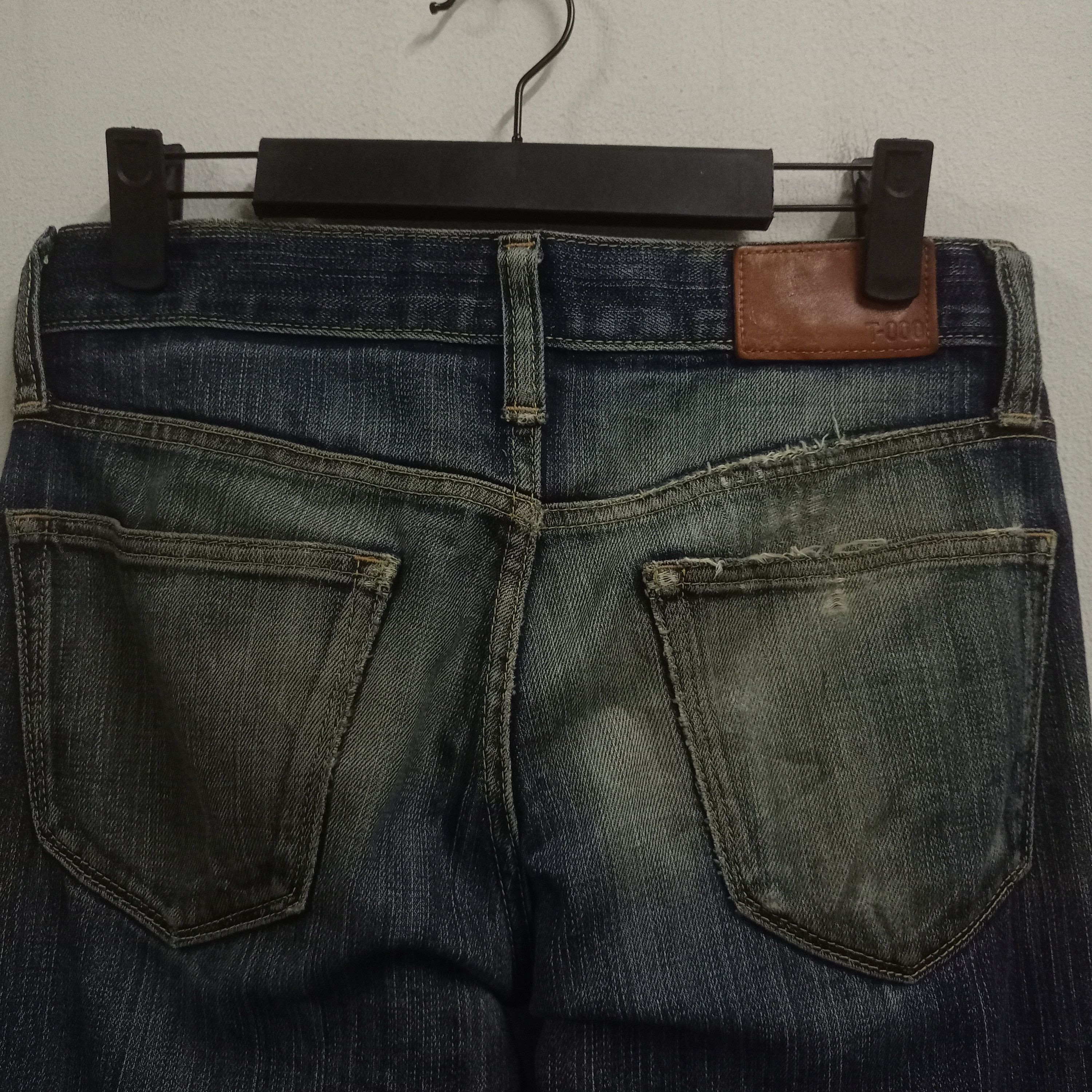 Japanese Brand × Uniqlo Vintage Japanese Uniqlo Mud Wash Distressed Jeans 29x33 Size US 29 - 6 Thumbnail