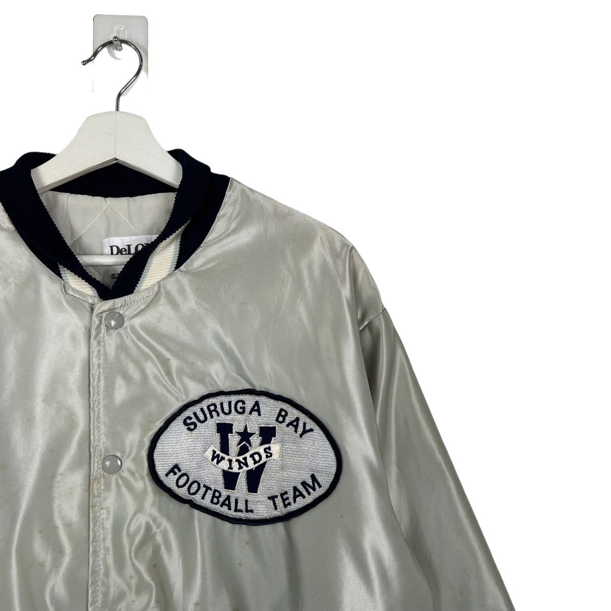 Delong × Vintage 🔥 VINTAGE DELONG SURUGA BAY 'WINDS' FT SATIN BOMBER JACKET Size US L / EU 52-54 / 3 - 7 Thumbnail