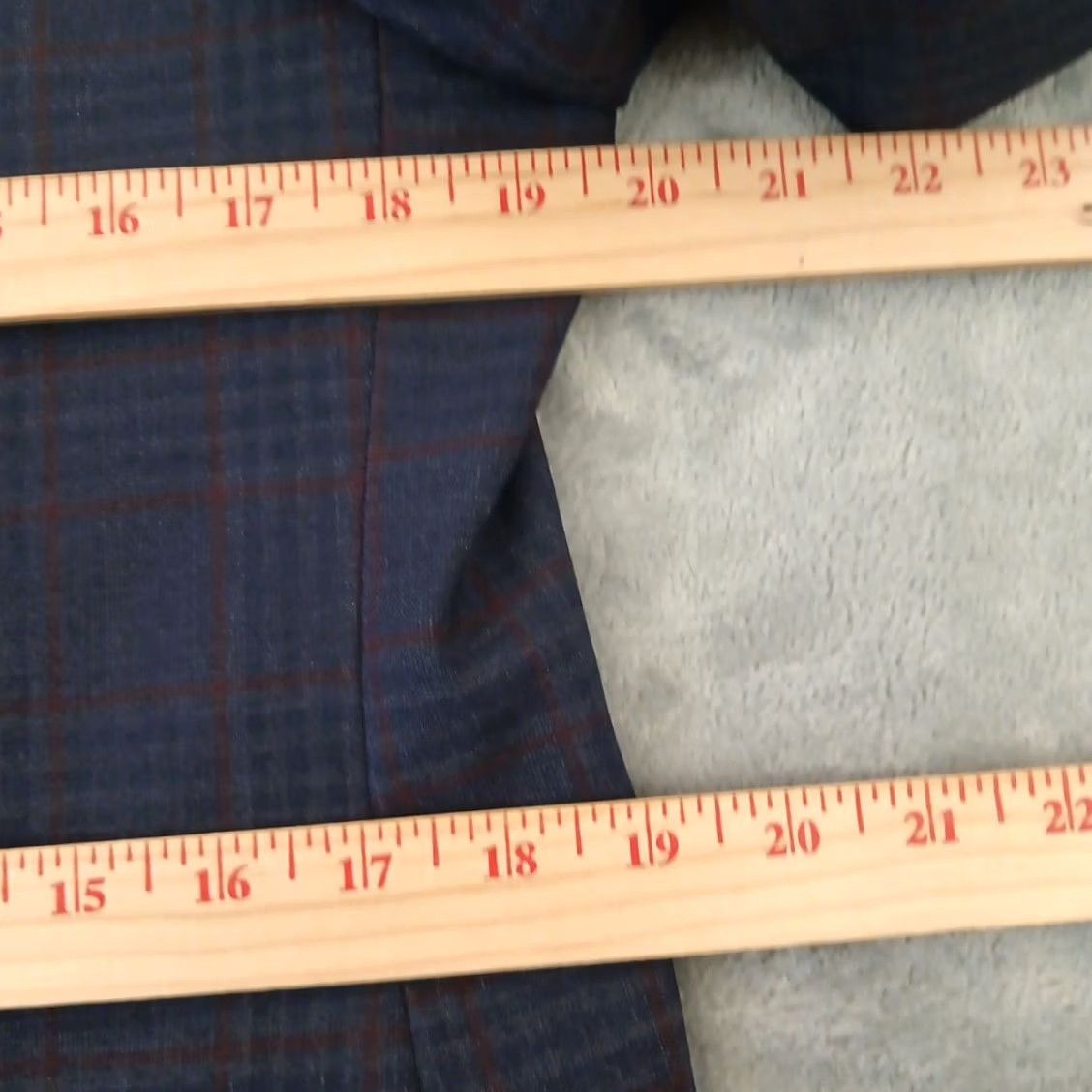 Calvin Klein Calvin Klein Blazer Mens Blue Plaid Extreme Slim Fit Double Vent Wool 40 Long Size 40R - 5 Thumbnail