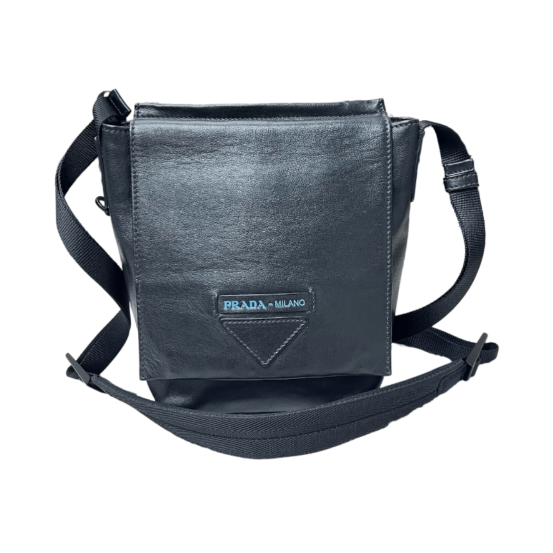 Prada Prada Leather Logo Crossbody Bag Size ONE SIZE - 1 Thumbnail