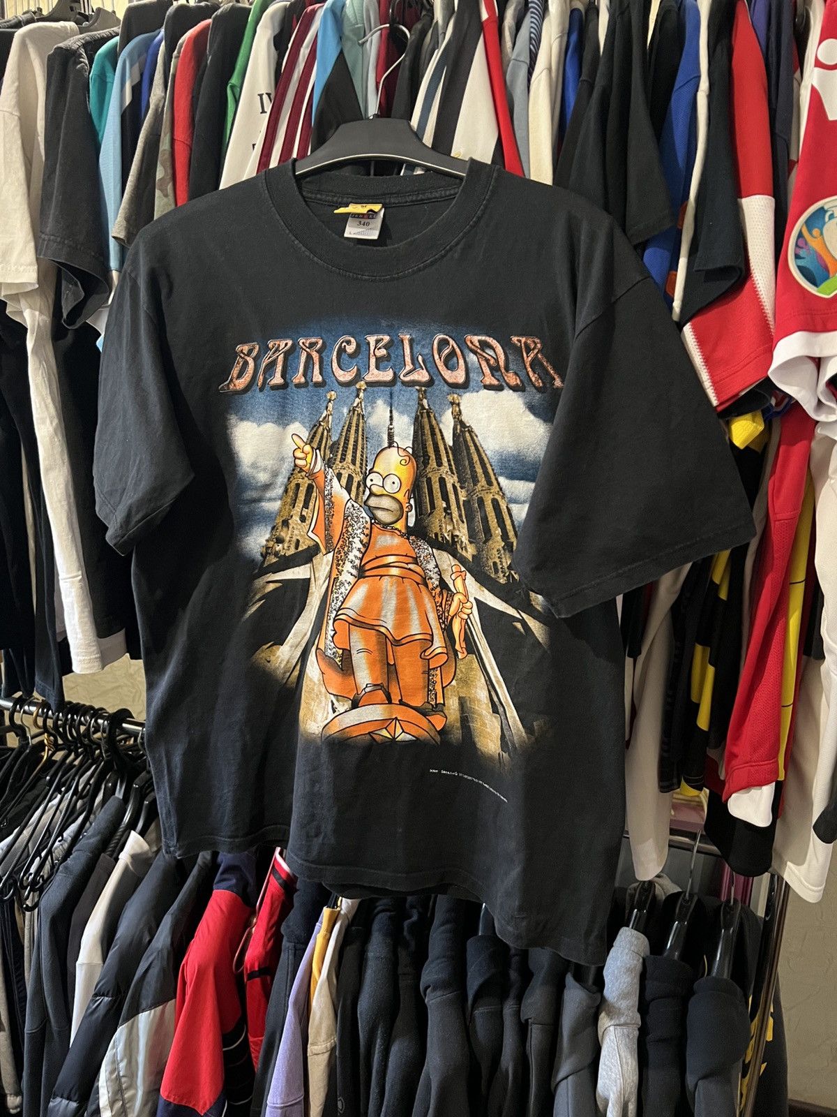 Band Tees 1999/2000 VINTAGE THE SIMPSONS BARCELONA CARTOON MOVIEE TEE Size US L / EU 52-54 / 3 - 1 Thumbnail