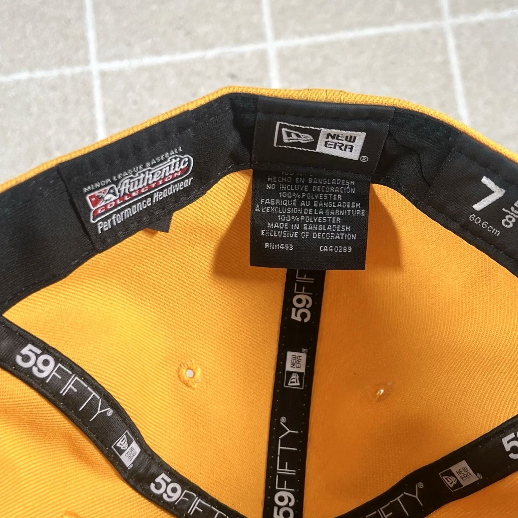 New Era New Era Diamantes de Arkansas 59FIFTY Two Tone Snapback Cap Hat Size 7 5/8 Men Yellow Cap Mens Size ONE SIZE - 7 Thumbnail