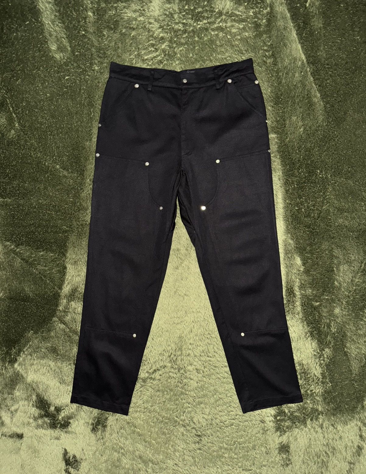 IISE [M] IISE 21FW Double-Front Work Pants – Black Size US 32 / EU 48 - 1 Thumbnail