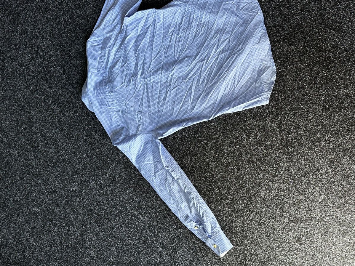 Designer × Strenstroms × Vintage Strenstroms Men 16 1/2 42 M Casual Shirt flannel white-blue Size US L / EU 52-54 / 3 - 12 Thumbnail