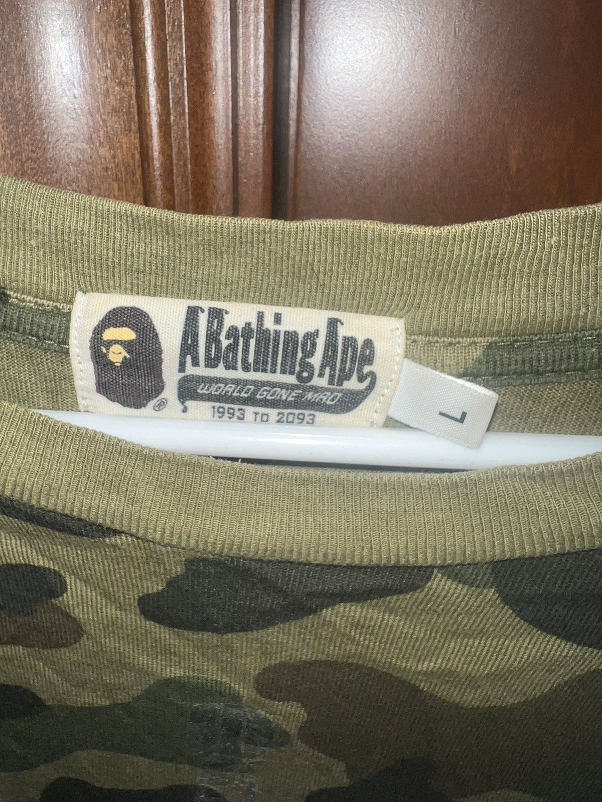Bape BAPE ABC GREEN CAMO SHIRT Size US L / EU 52-54 / 3 - 4 Thumbnail
