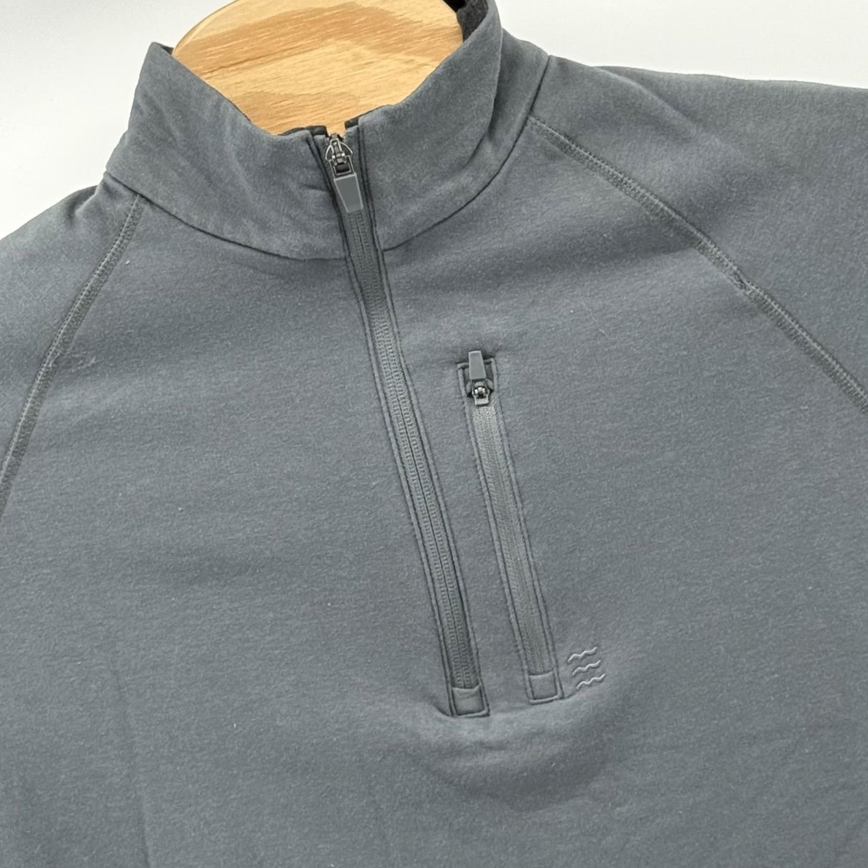 Vintage Free Fly Mens Small Gray Half Zip LS Performance Outdoor Bamboo Top Size US S / EU 44-46 / 1 - 2 Thumbnail