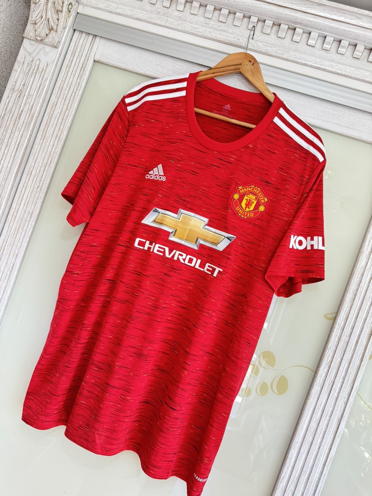 Adidas Manchester United 2020-2021 Home Soccer Jersey Football Kit Size US XXL / EU 58 / 5 - 4 Thumbnail