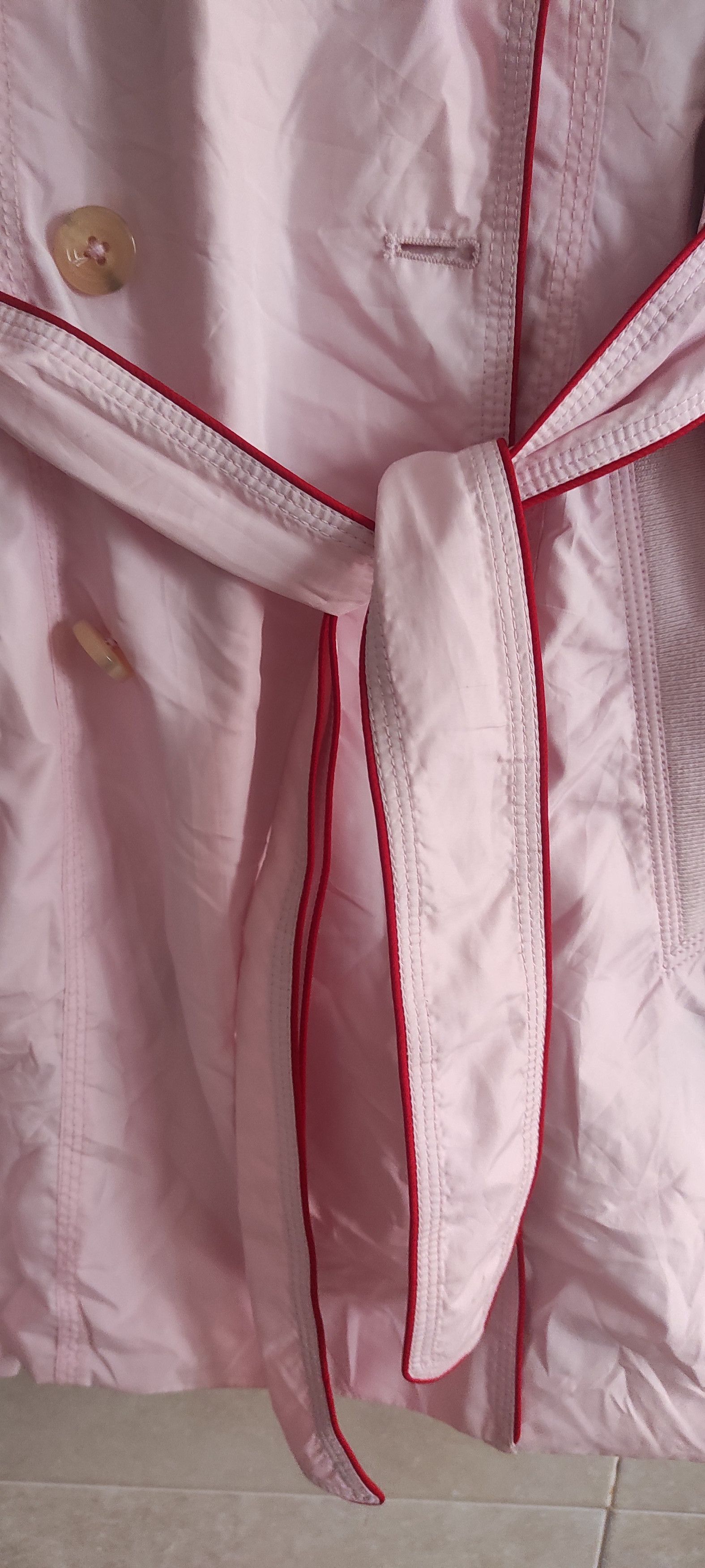 Hugo Boss × Vintage Hugo Boss Classic Double-breasted Trench Coat Light Pink Size S / US 4 / IT 40 - 8 Thumbnail