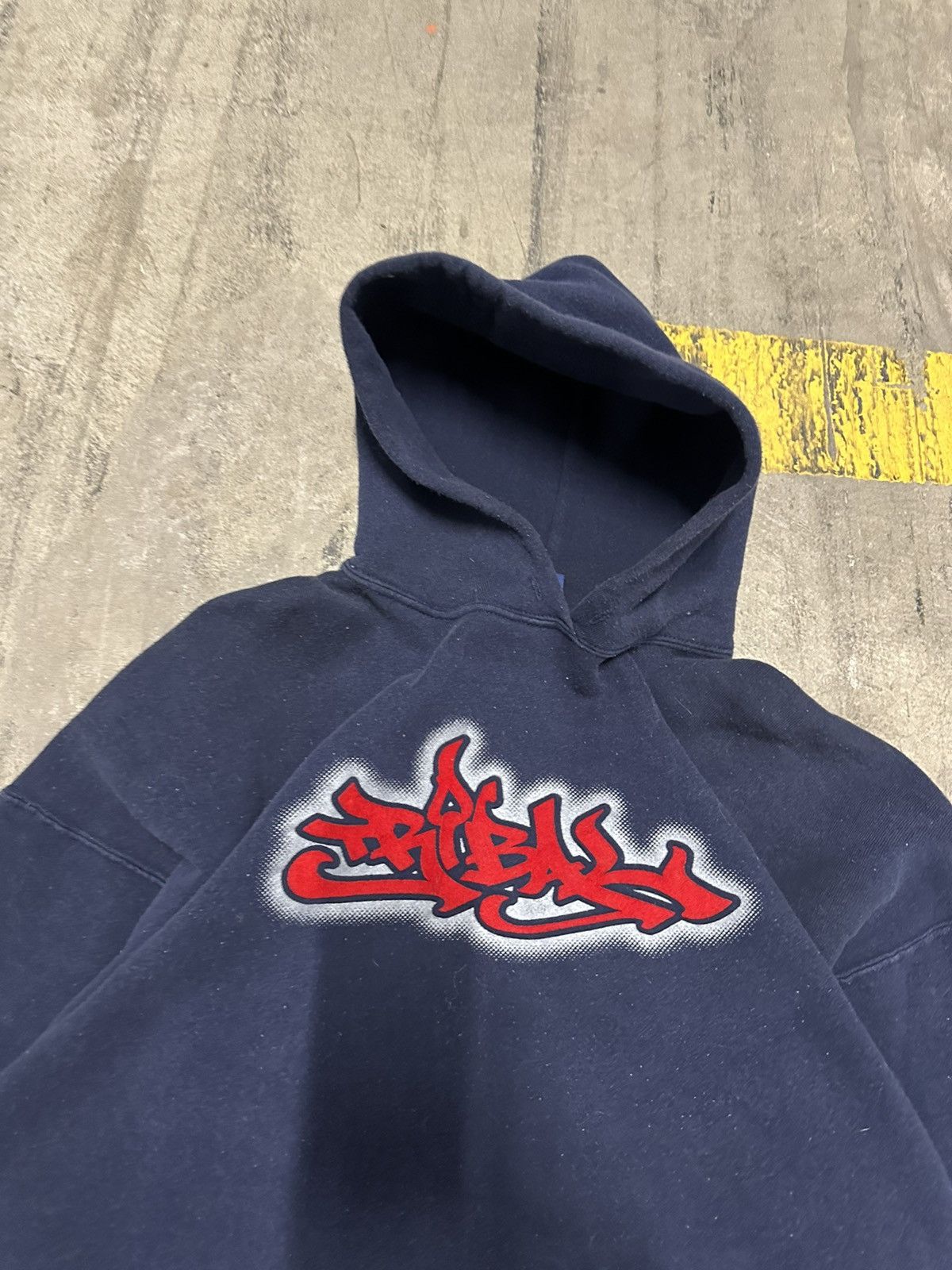 JNCO × Vintage Y2K tribal spell out boxy hoodie Size US XL / EU 56 / 4 - 4 Thumbnail