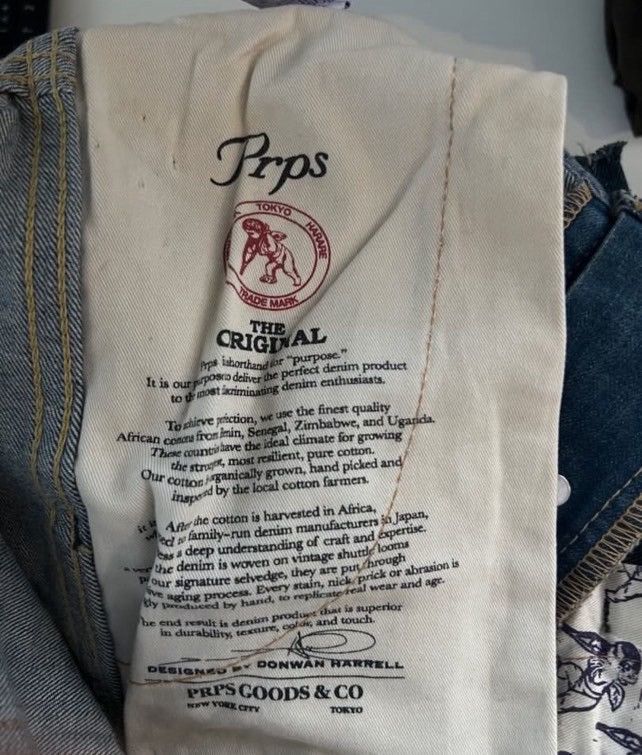 Prps Sashiko Boro Japanese Patchwork Denim Size US 34 / EU 50 - 9 Thumbnail