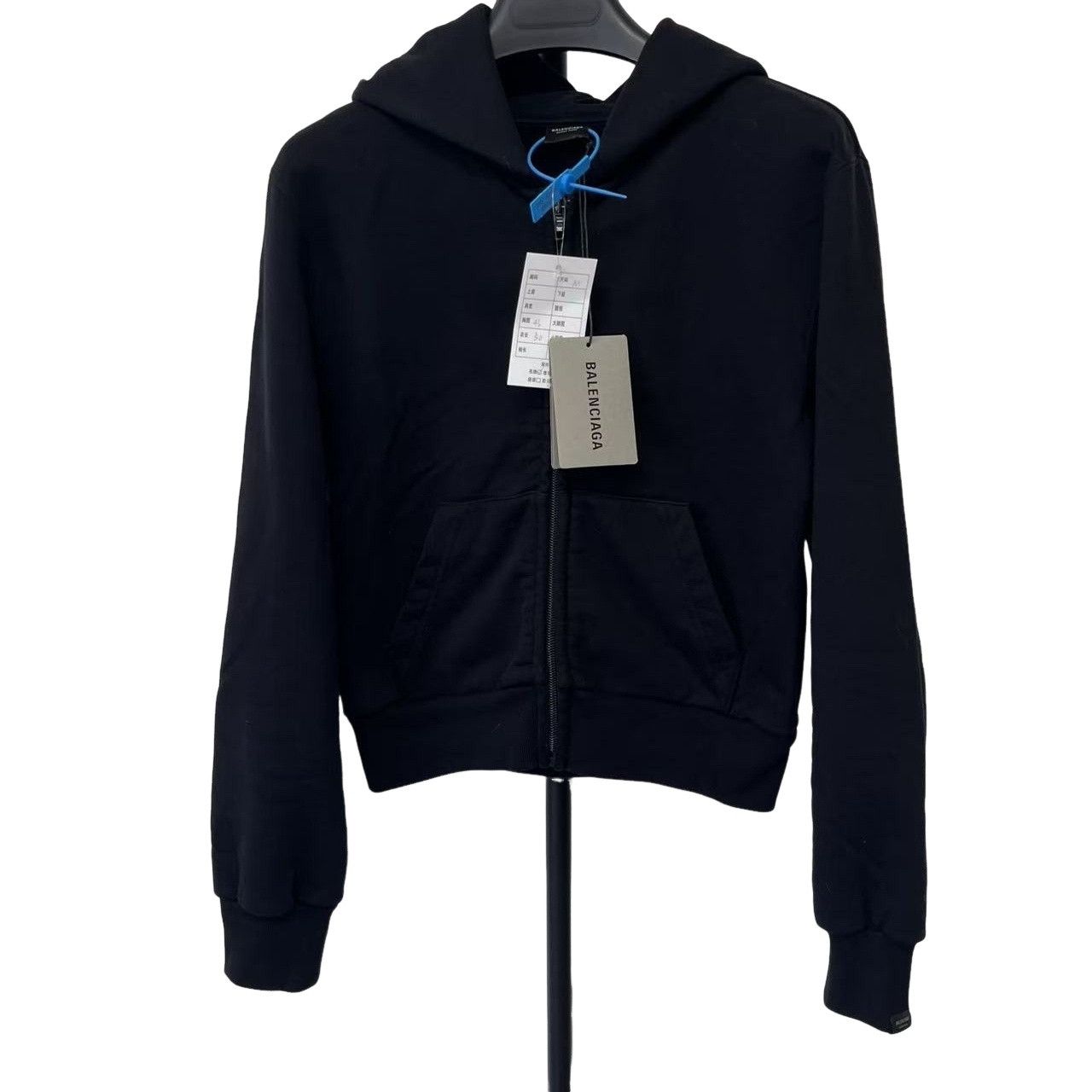 トップス BALENCIAGA TAB ZIP UP HOODIE Balenciaga Balenciaga Tab Zip Up Hoodie | Grailed
