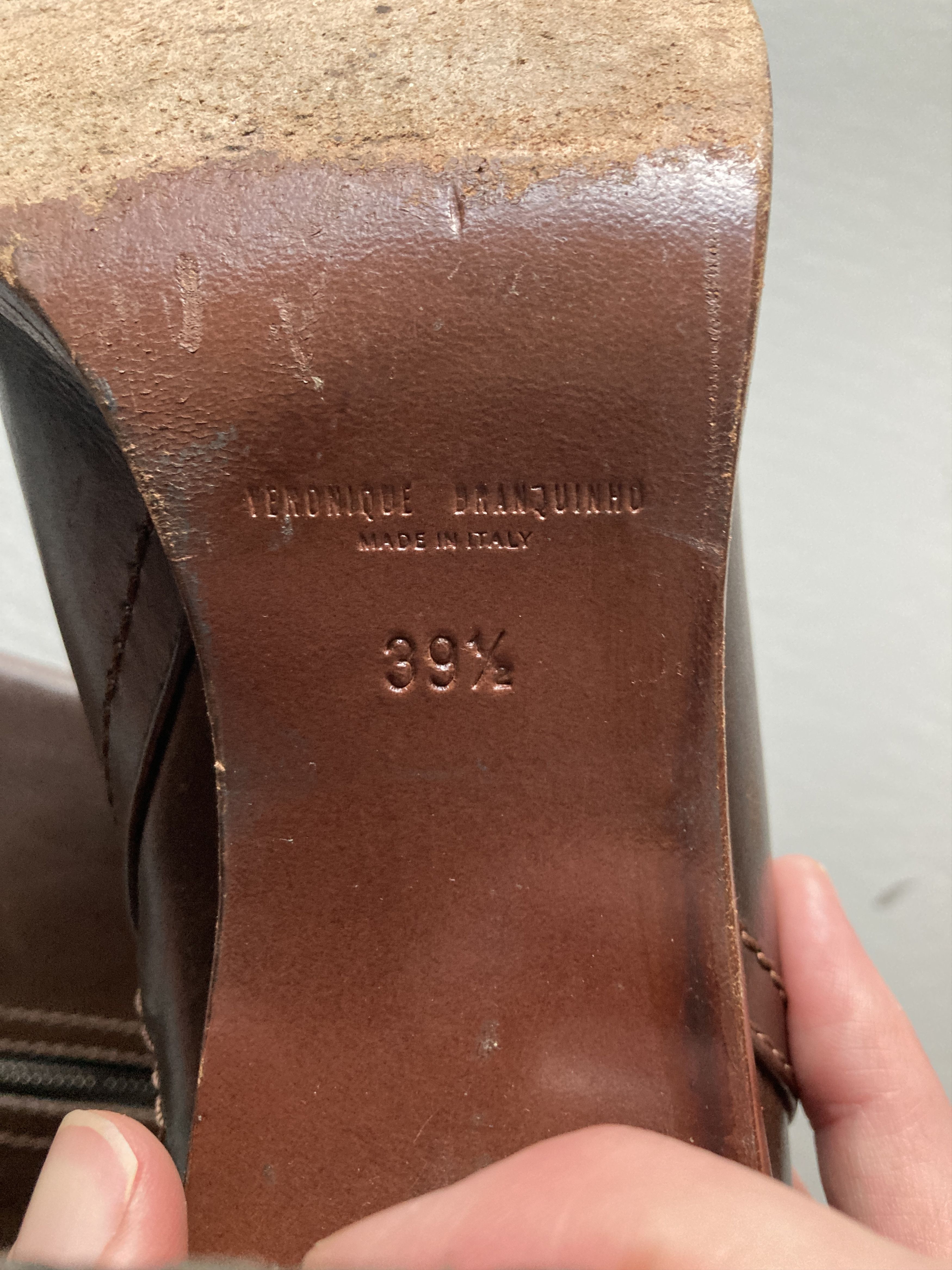 Veronique Branquinho Brown Leather Boots Size US 9.5 / IT 39.5 - 7 Thumbnail