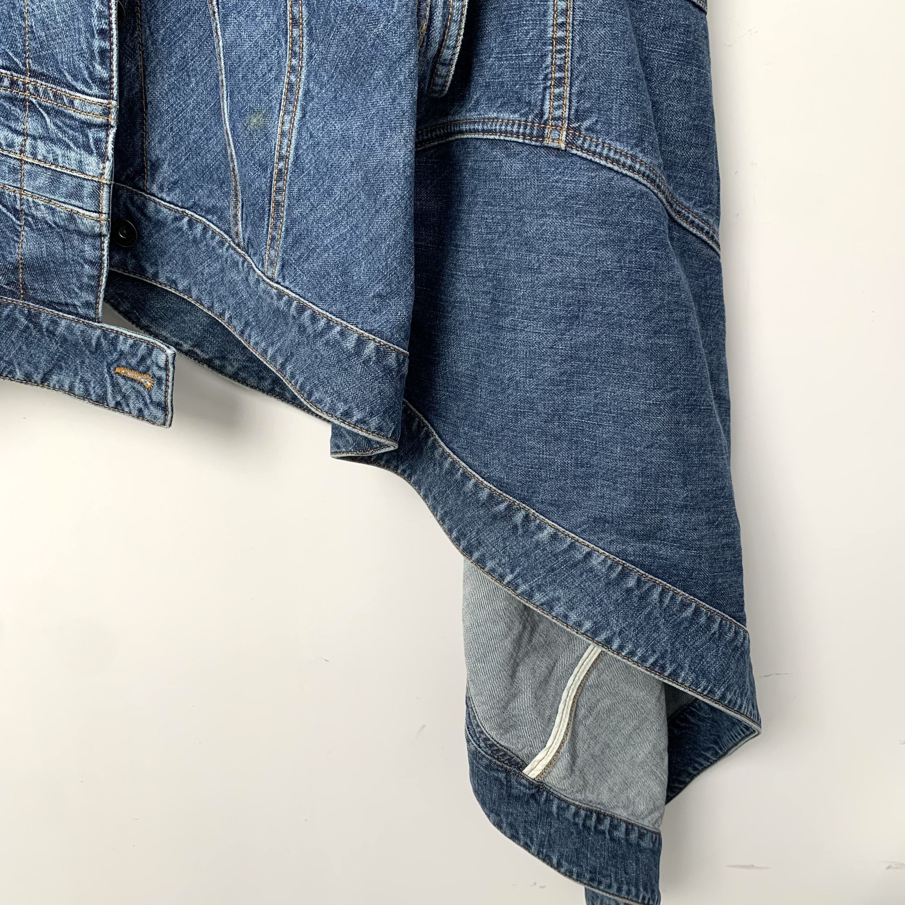 Loewe Loewe Jacket – Navy Asymmetric Denim (Size XS) Size XS / US 0-2 / IT 36-38 - 4 Thumbnail