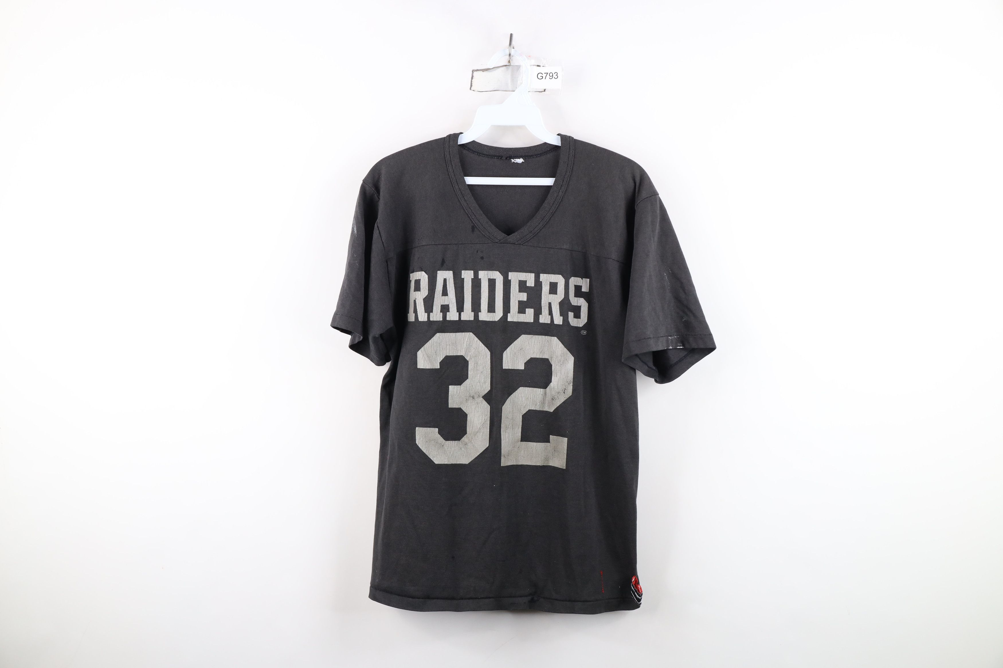 Vintage Vintage 80s Rawlings Los Angeles Raiders Jersey T-Shirt Size US S / EU 44-46 / 1 - 1 Thumbnail