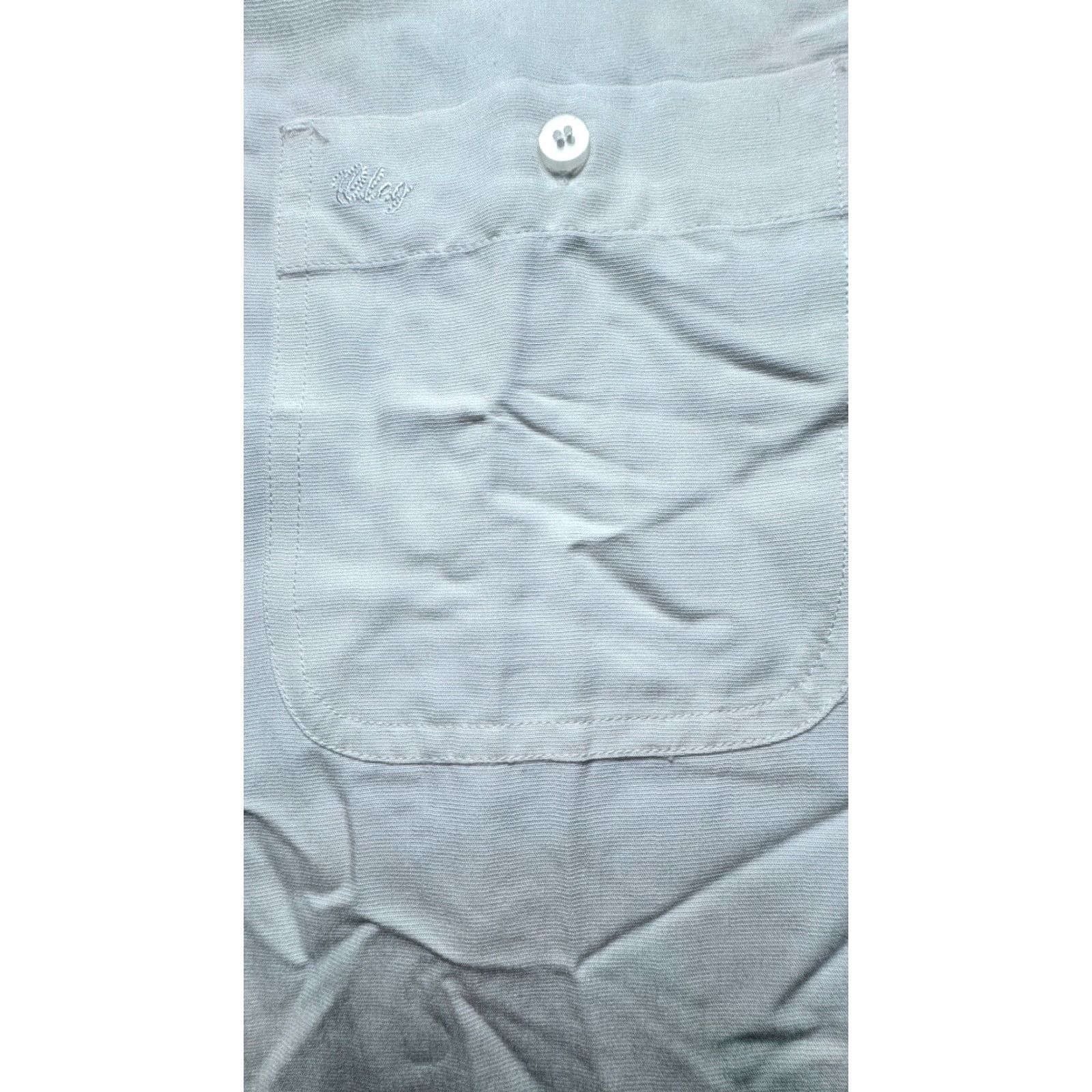 Oleg Cassini Oleg Cassini White Dress Shirt Long Sleeve Button Up Mens XL 1669 Size 46R - 3 Thumbnail