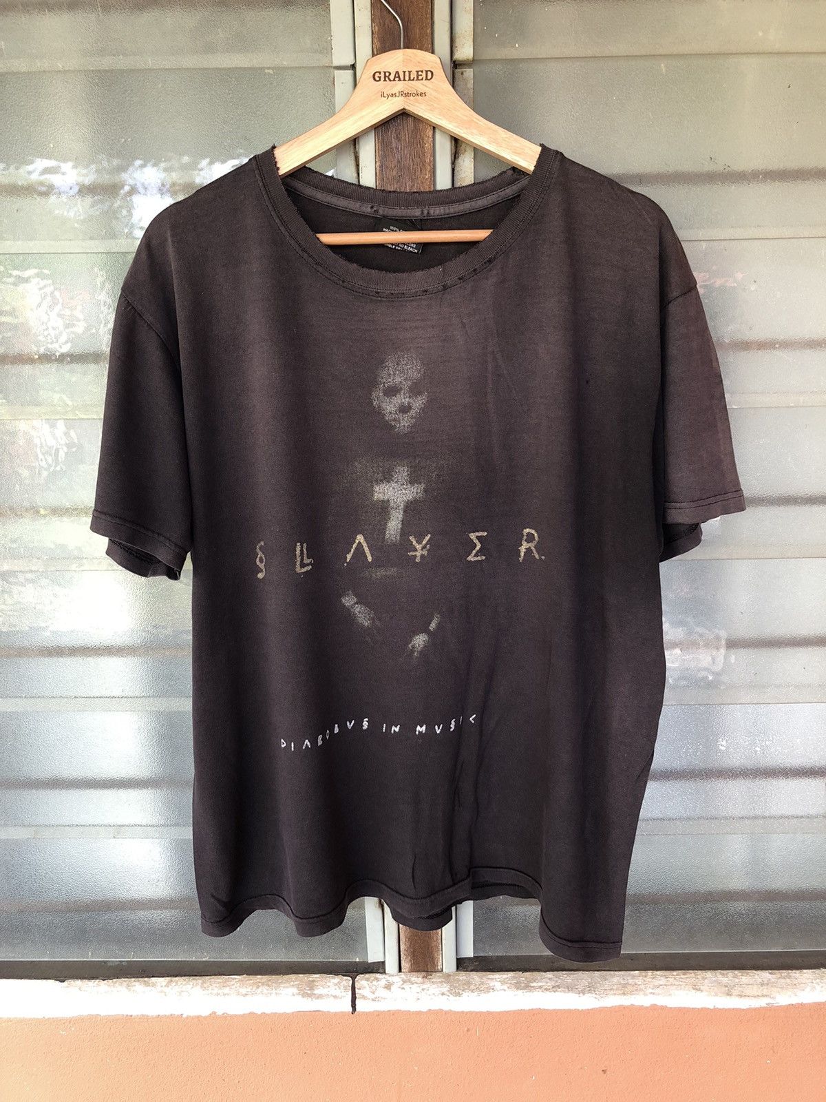 Vintage Slayer Diabolus in Musica Album Merch Bootleg Tee
