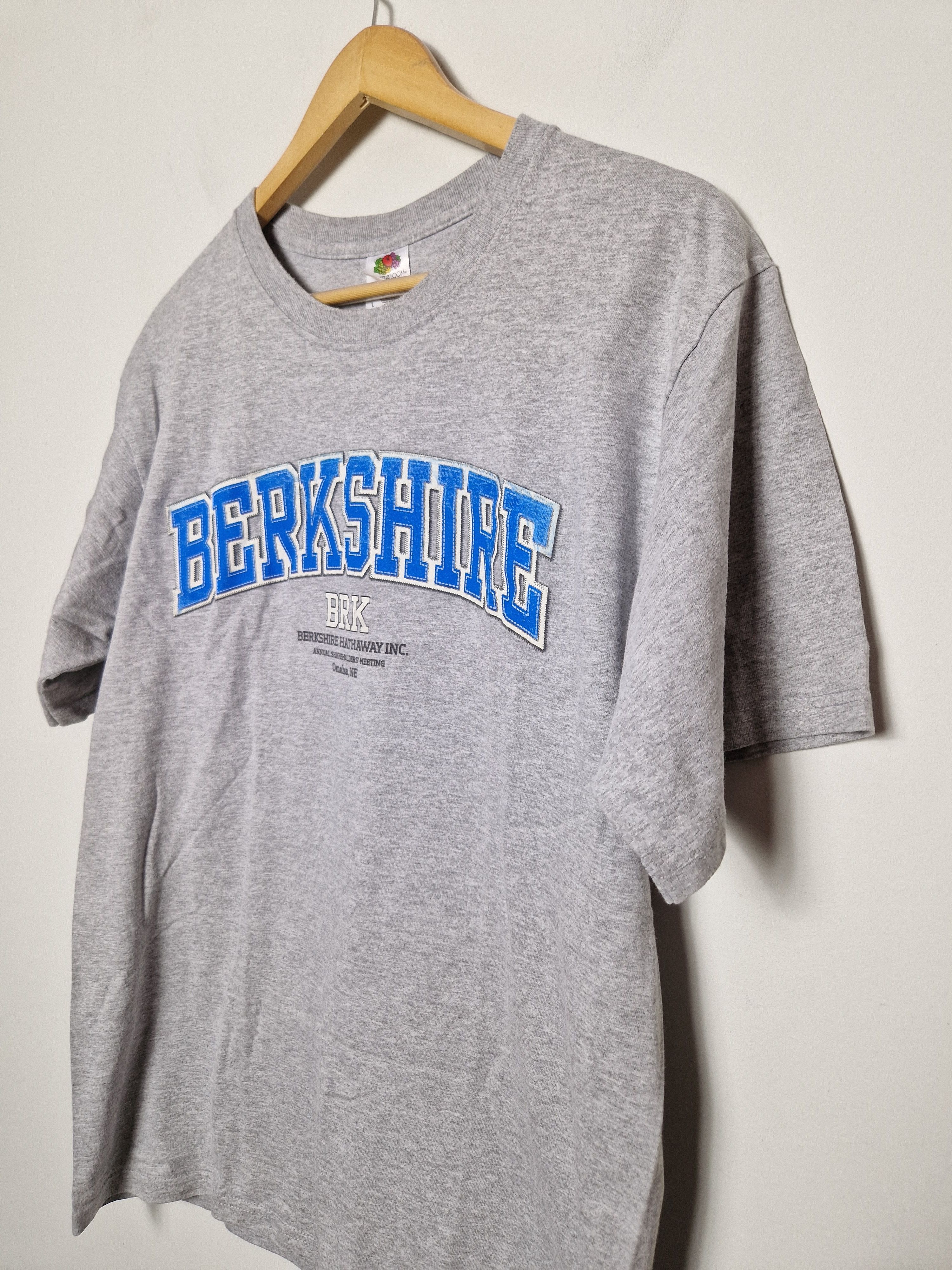 Vintage vintage Berkshire BRK university tee 90s y2k Size US L / EU 52-54 / 3 - 3 Thumbnail