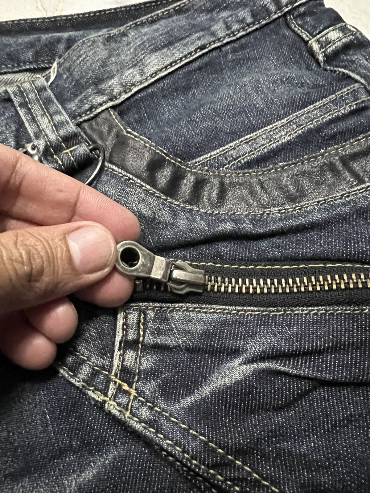 If Six Was Nine × PPFM × Seditionaries 🌈Insane Pocket PPFM Curved Multipocket Punk Jean Size US 35 - 13 Thumbnail