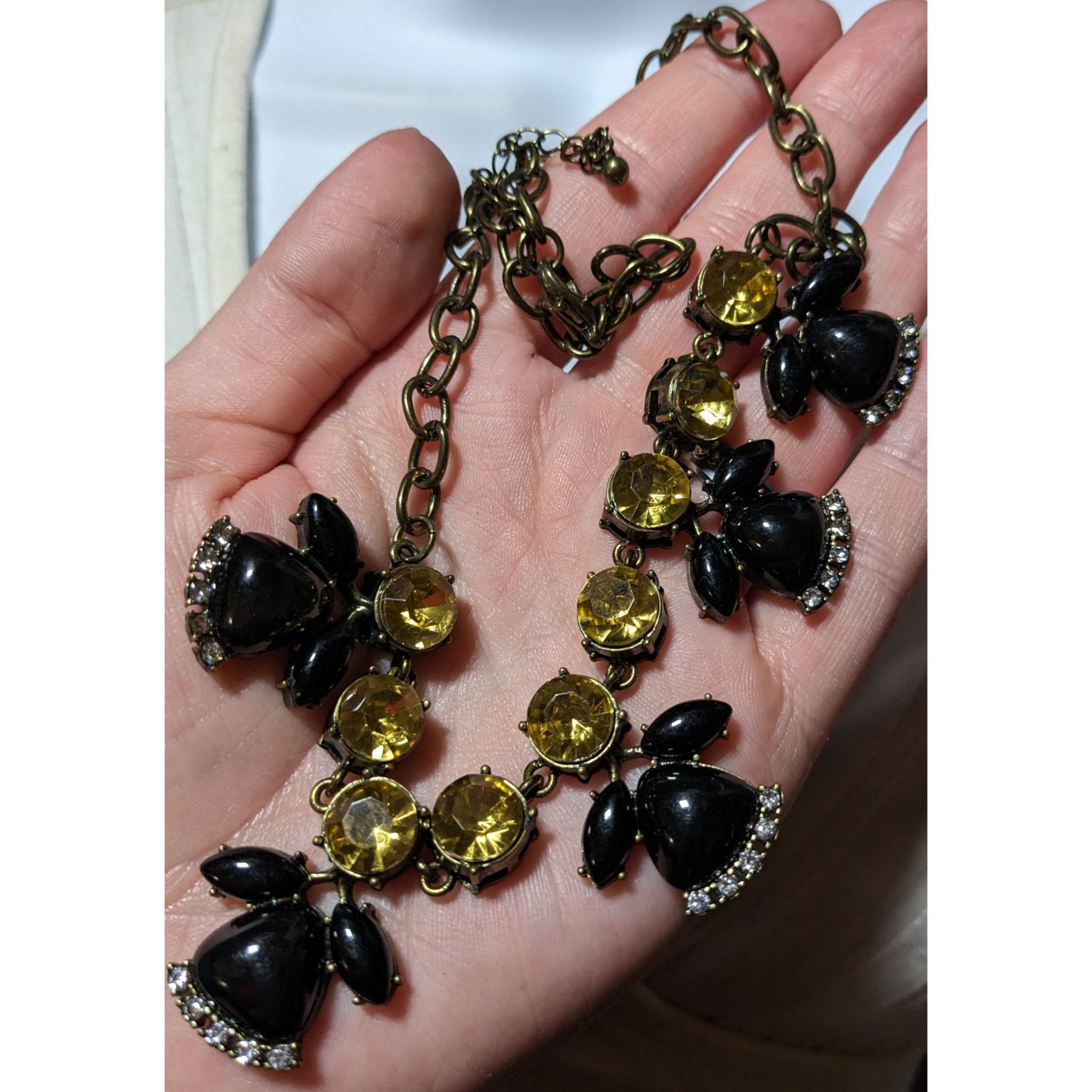Other Retro Glam Gem Studded Statement Necklace Size ONE SIZE - 5 Thumbnail