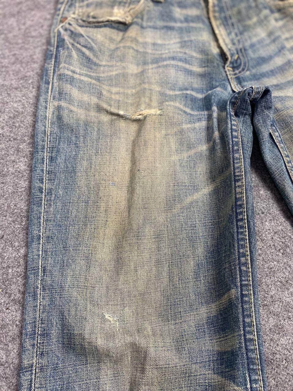 Levi's vintage 90s levis 502 rusty distressed denim nice design Size US 33 - 11 Thumbnail