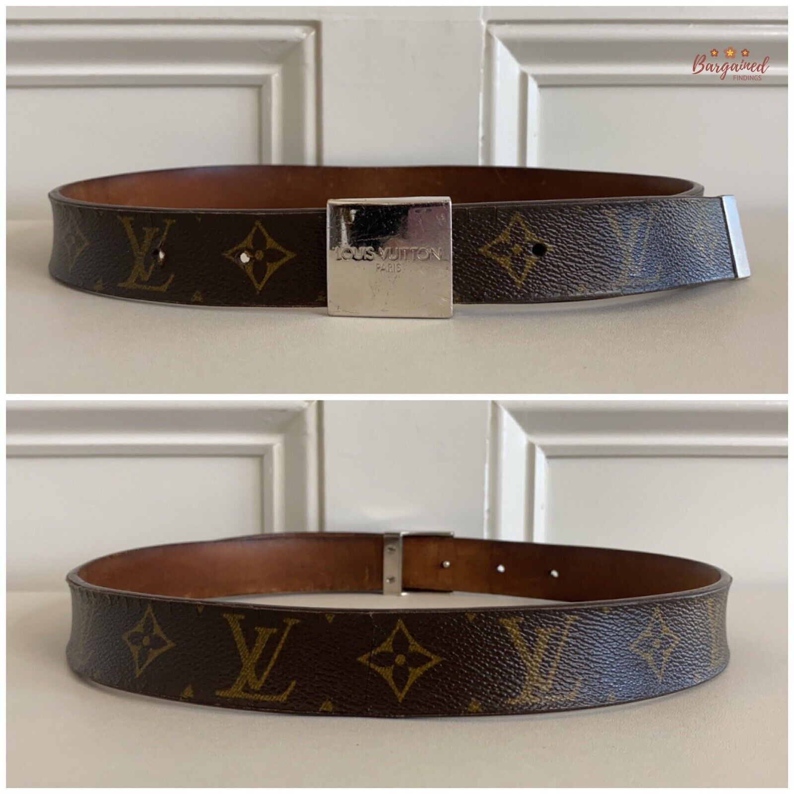 Louis Vuitton Louis Vuitton Monogram Canvas Ceinture Silver Buckle Belt Size 32 - 7 Thumbnail