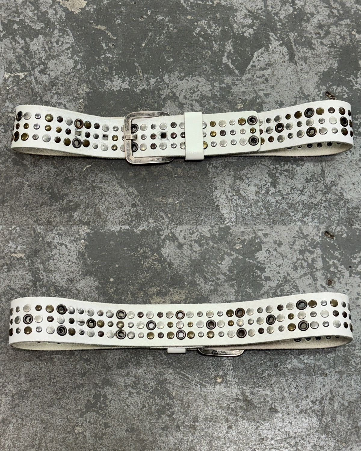 Vintage Vintage Real Leather Belts With Studs Size ONE SIZE - 1 Thumbnail