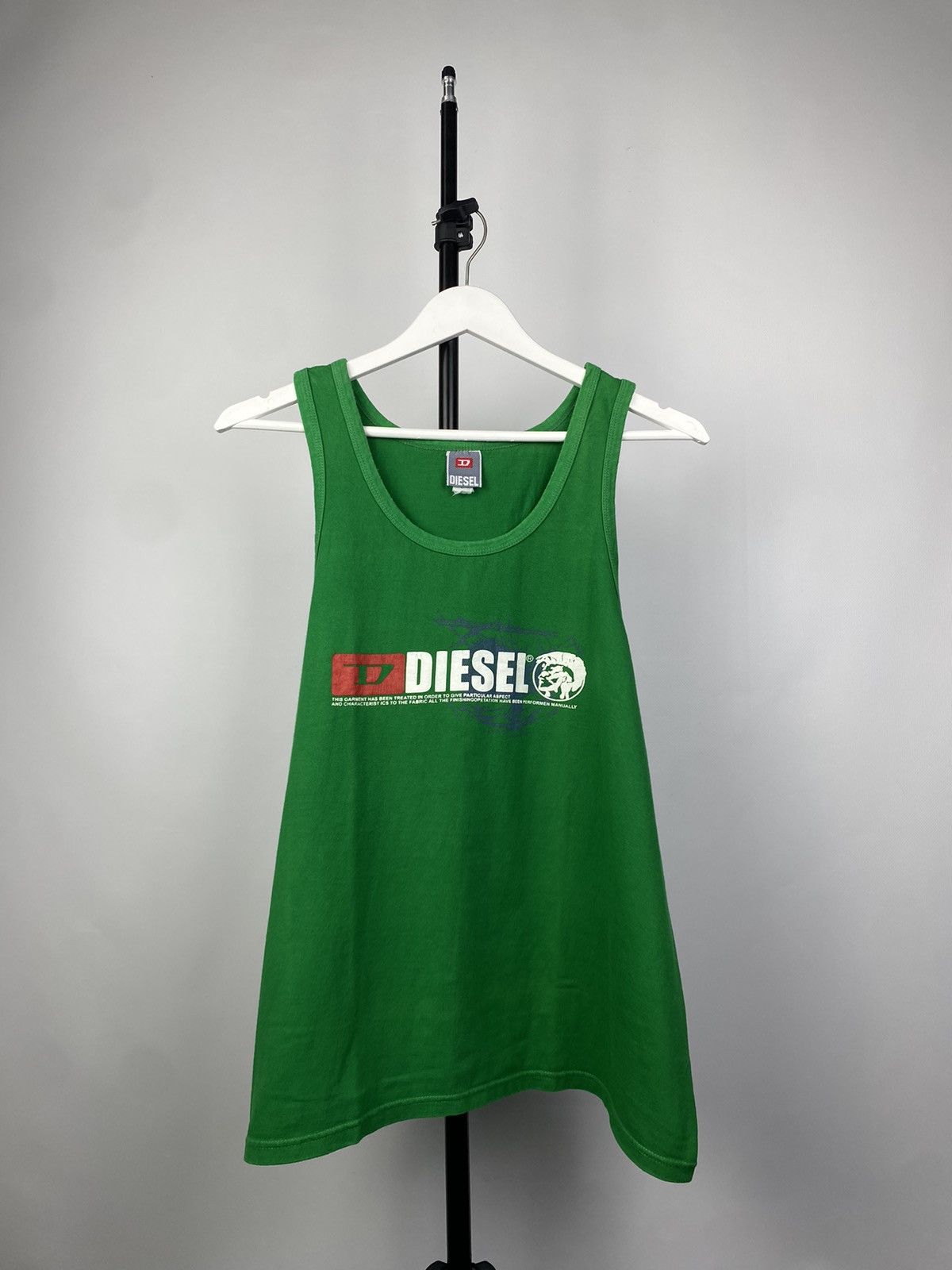 Diesel × Vintage Y2K Diesel Avant Garde Tank Top Back Print Streetwear Hype Size US M / EU 48-50 / 2 - 1 Thumbnail