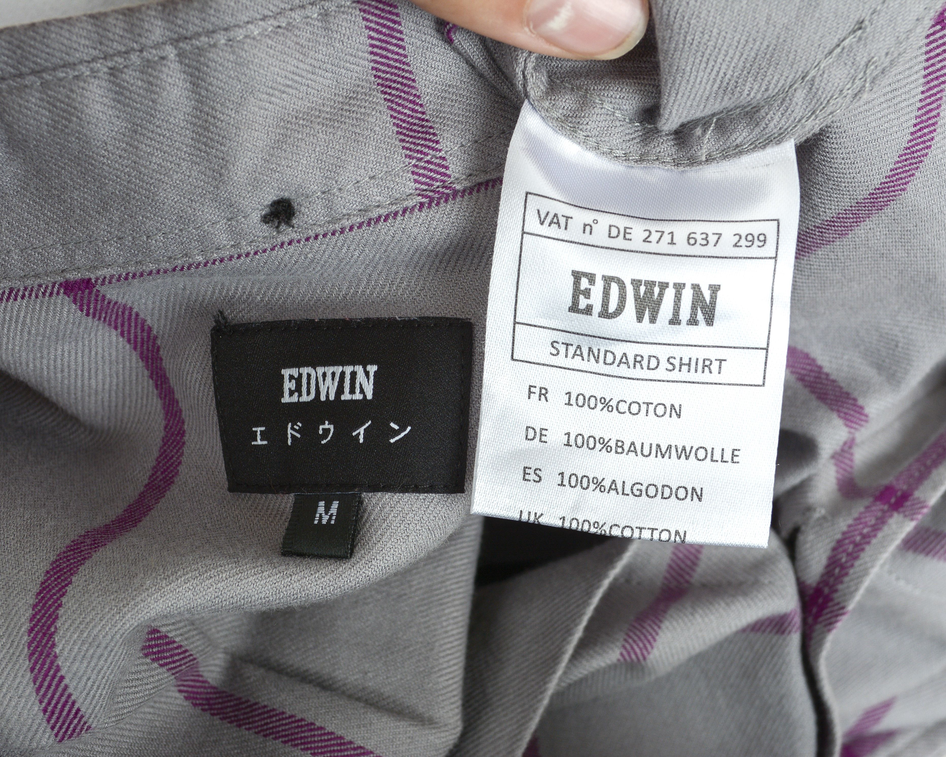 Edwin Standard Shirt M Plaid Flannel 100% Cotton Check Tartan Top Size US M / EU 48-50 / 2 - 7 Thumbnail